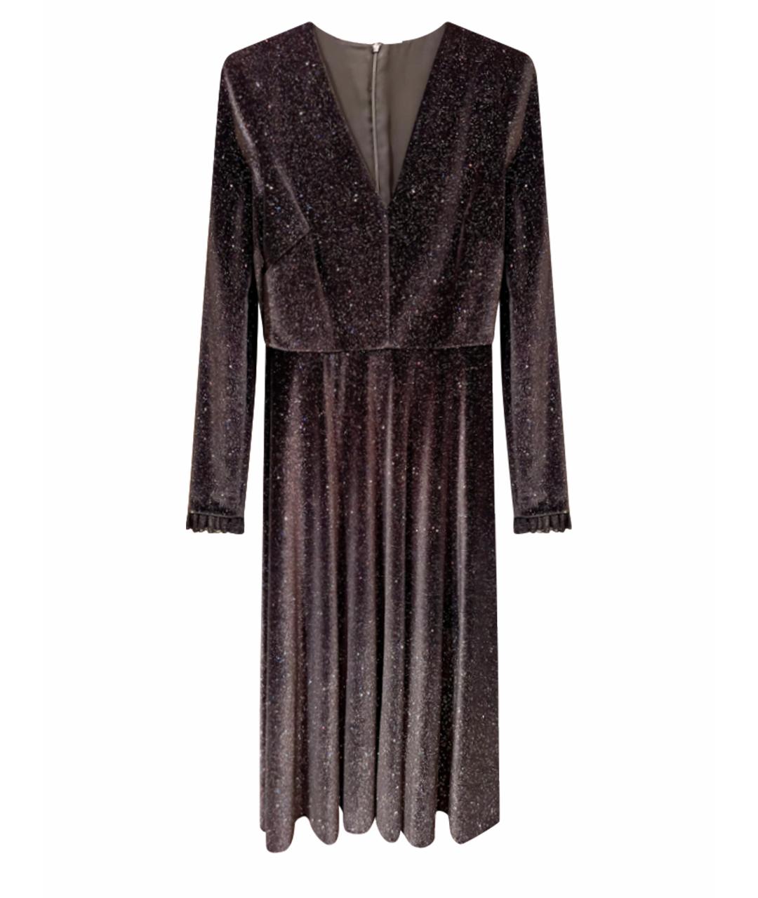 PHILOSOPHY DI LORENZO SERAFINI Черное полиэстеровое вечернее платье, фото 1