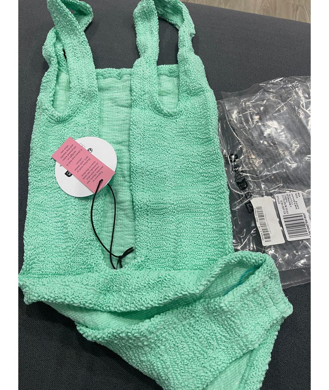 HUNZA G Салатовый купальник, фото 7