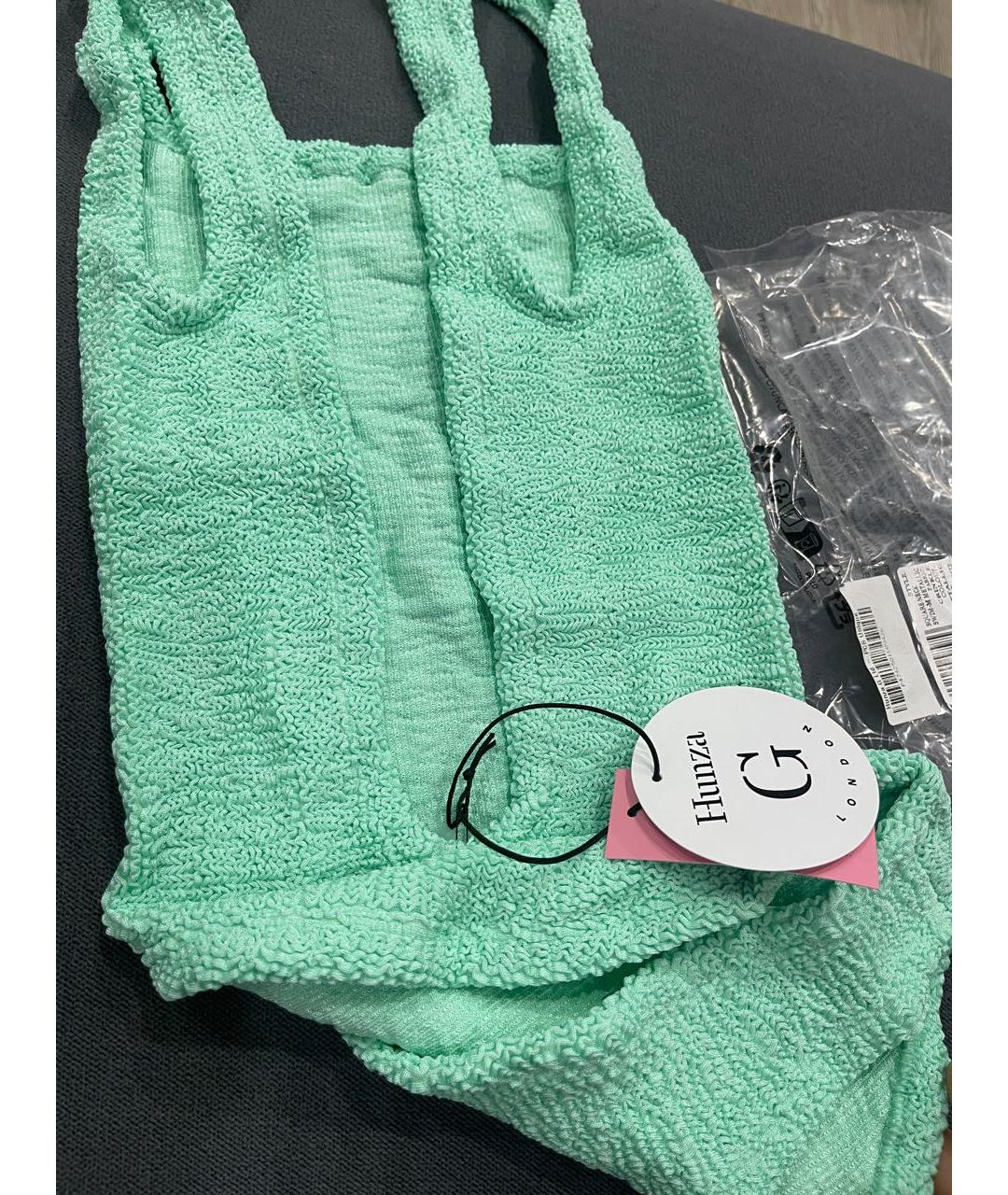 HUNZA G Салатовый купальник, фото 8