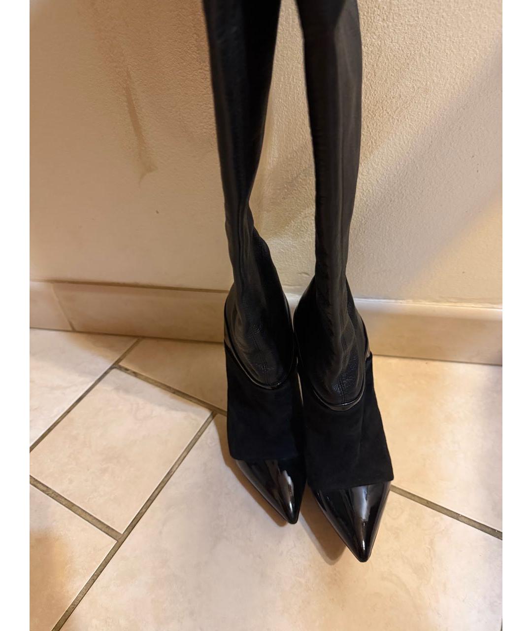 CASADEI Черные кожаные ботфорты, фото 3