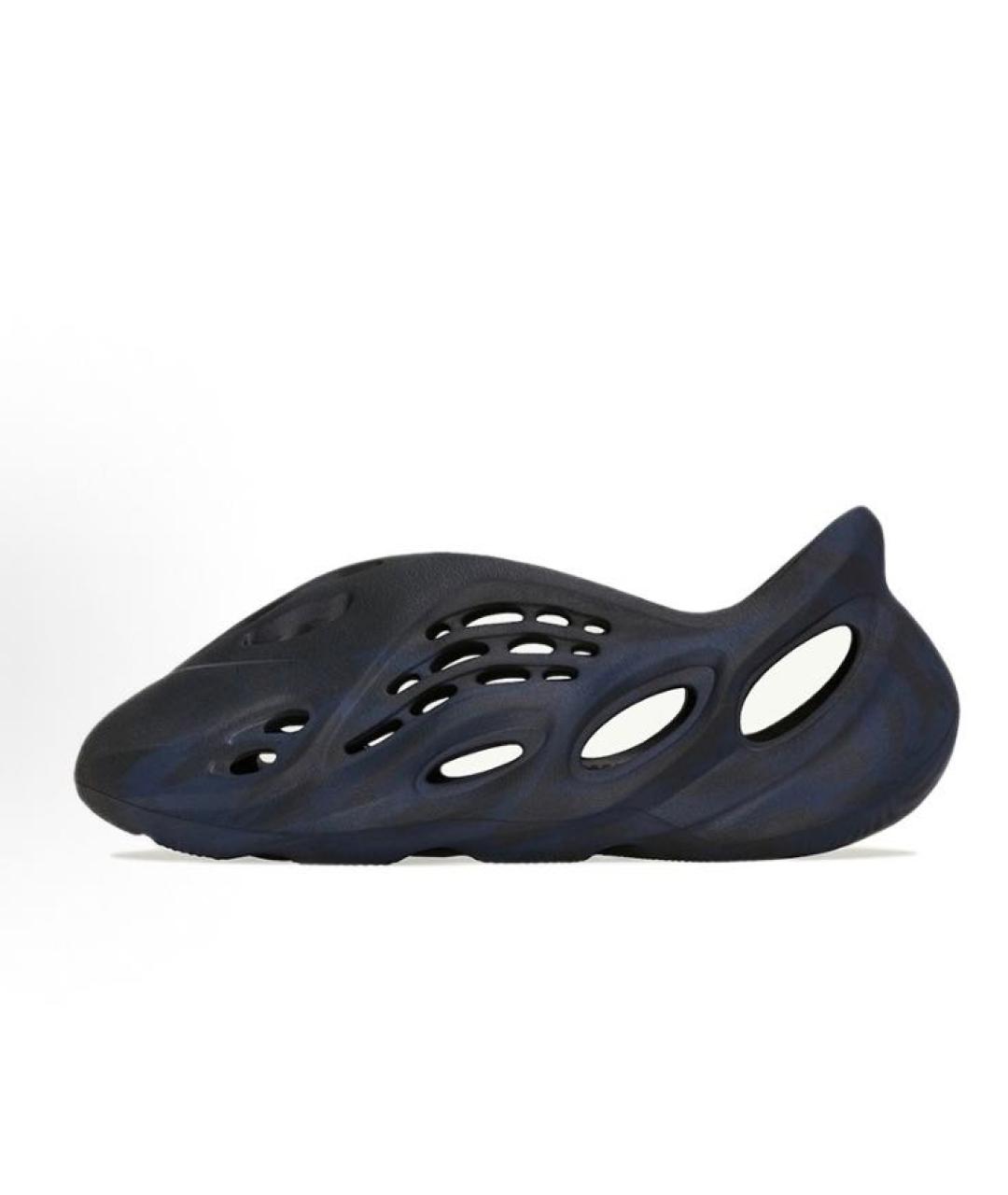 ADIDAS YEEZY Темно-синие резиновые сандалии, фото 2