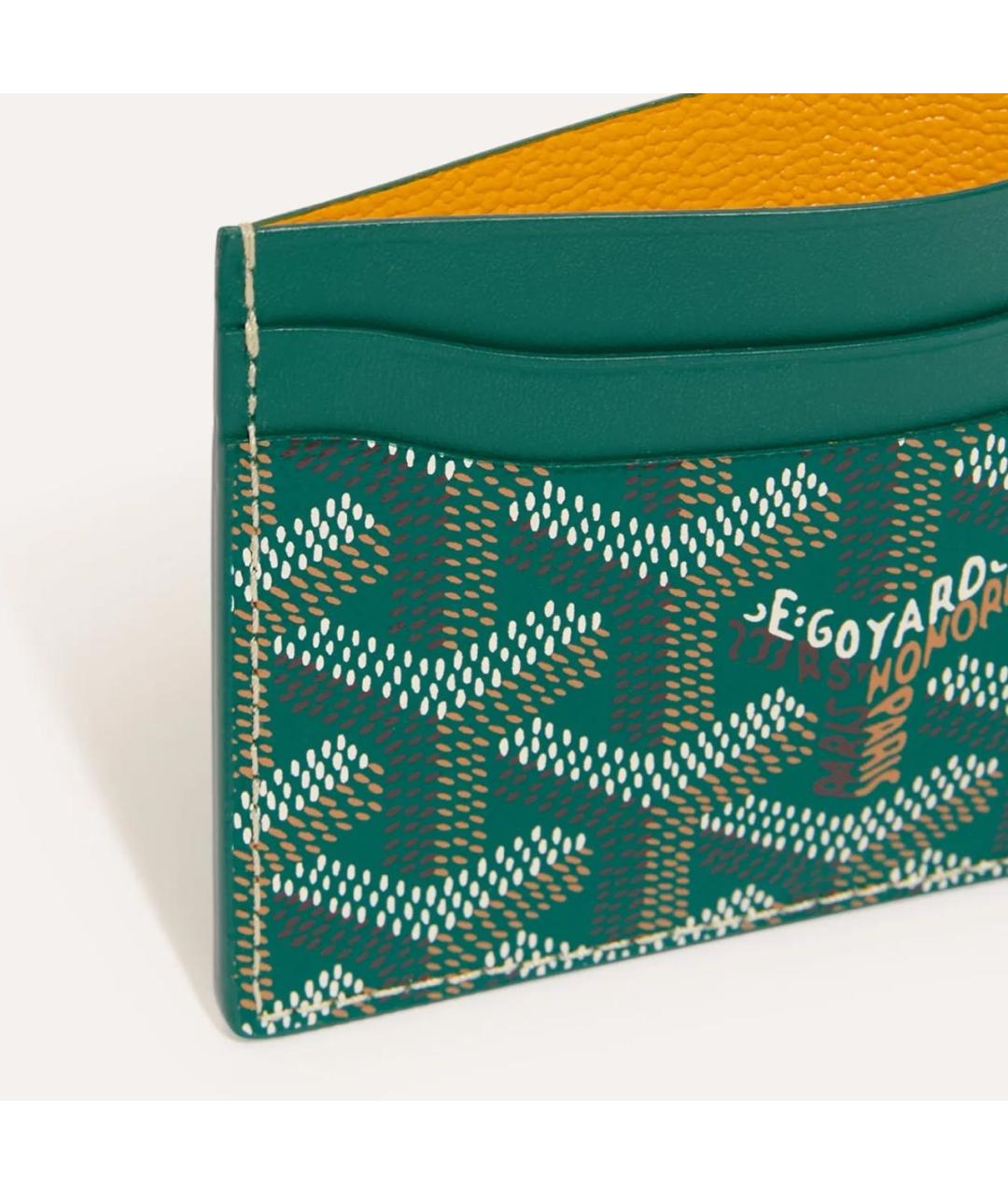 GOYARD Зеленый кардхолдер, фото 2