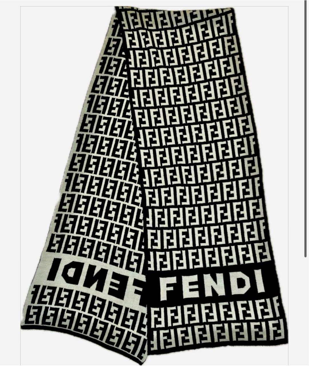 FENDI Мульти шерстяной шарф, фото 5