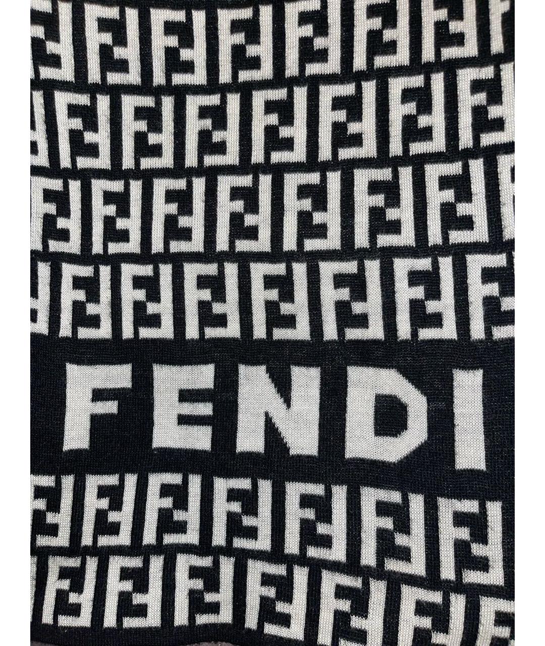 FENDI Мульти шерстяной шарф, фото 3
