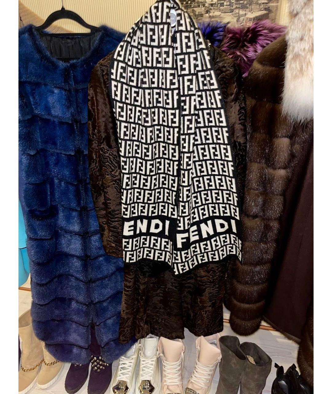 FENDI Мульти шерстяной шарф, фото 4