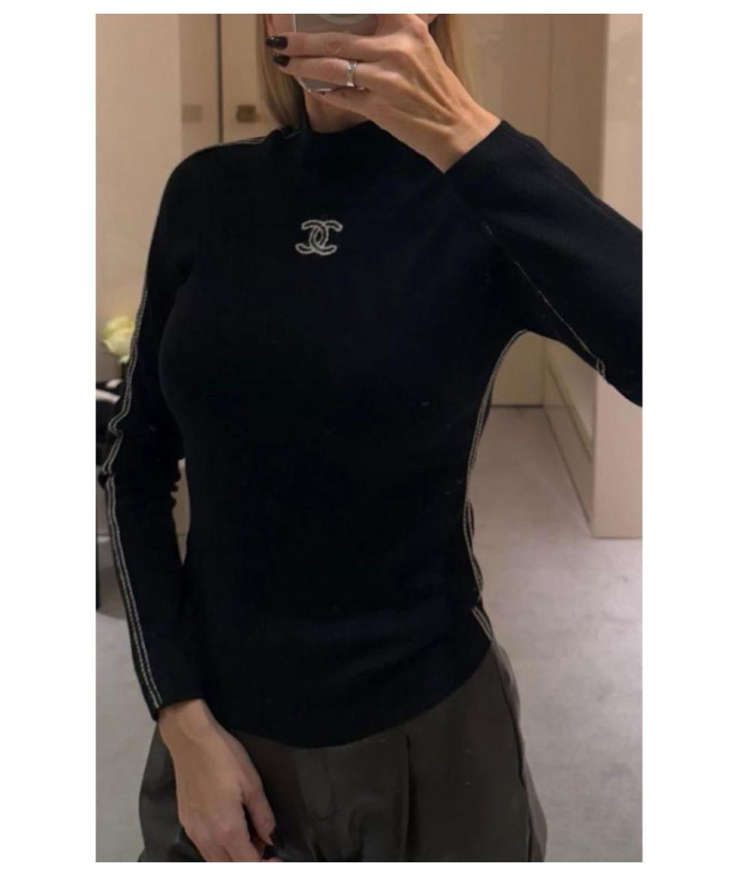 CHANEL Черная водолазка, фото 2