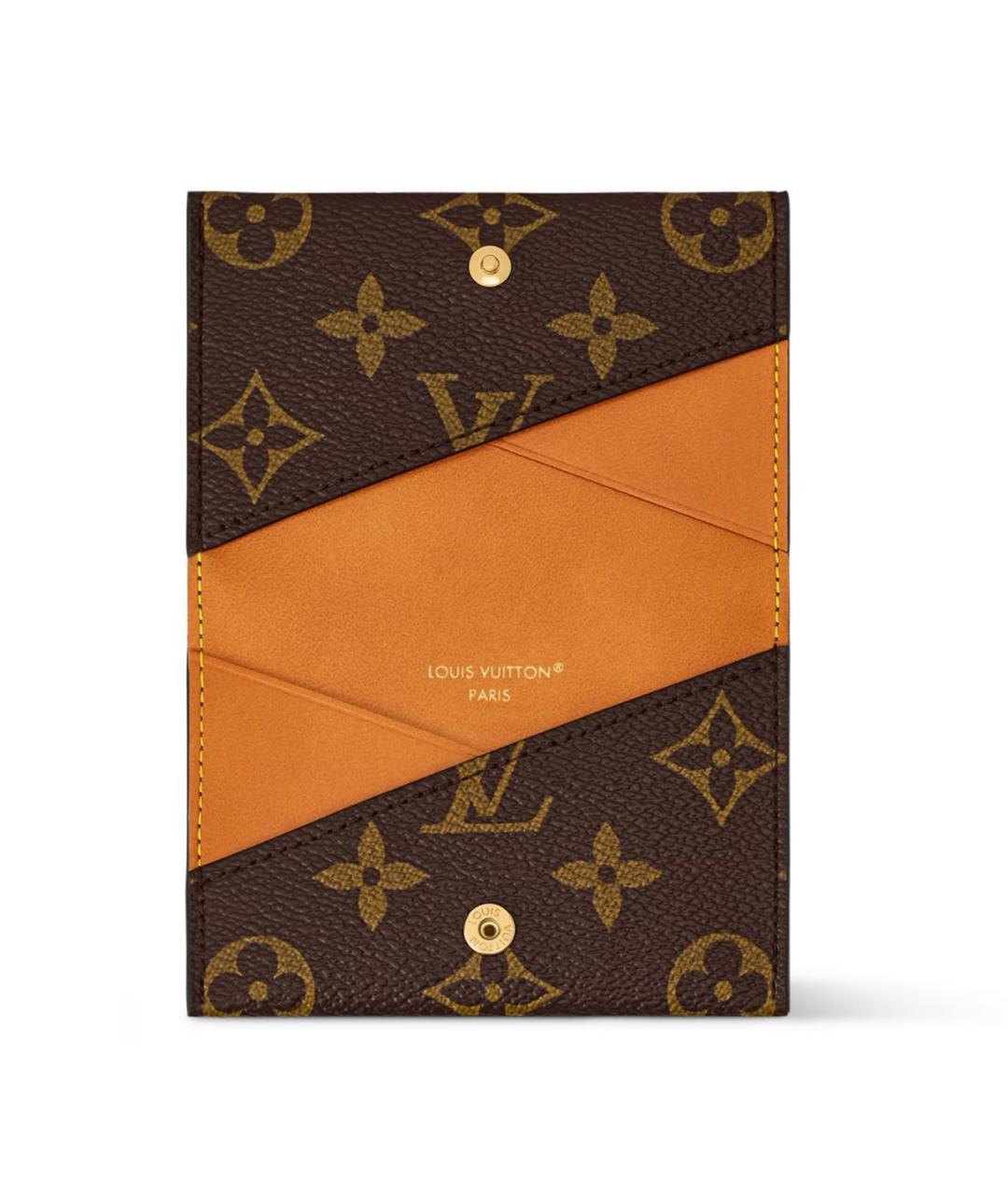 LOUIS VUITTON Коричневый кардхолдер, фото 3