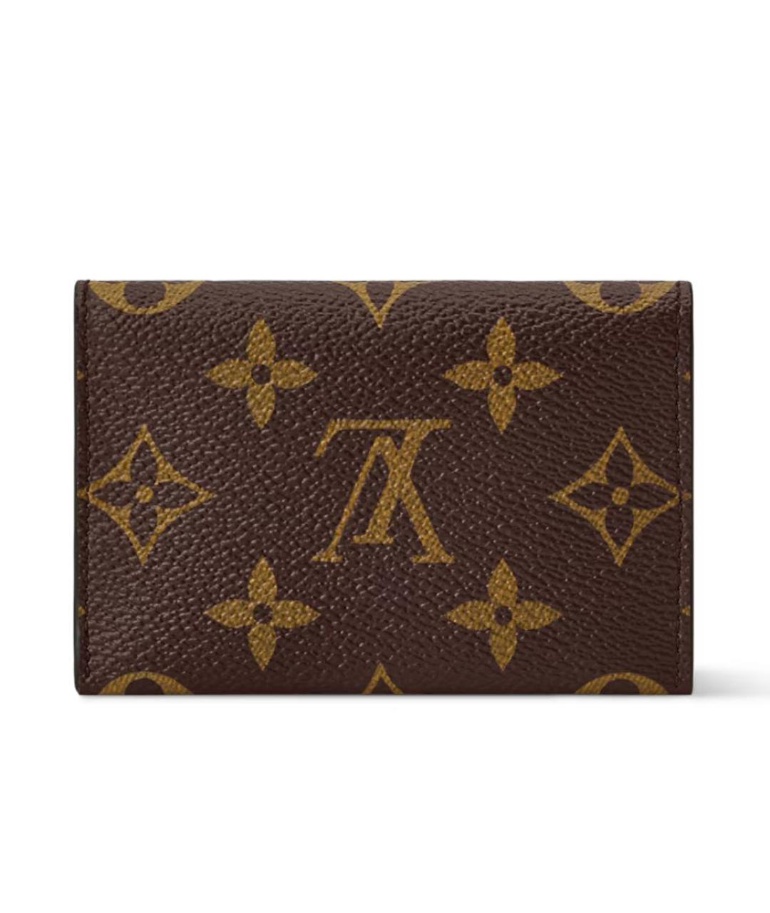 LOUIS VUITTON Коричневый кардхолдер, фото 4