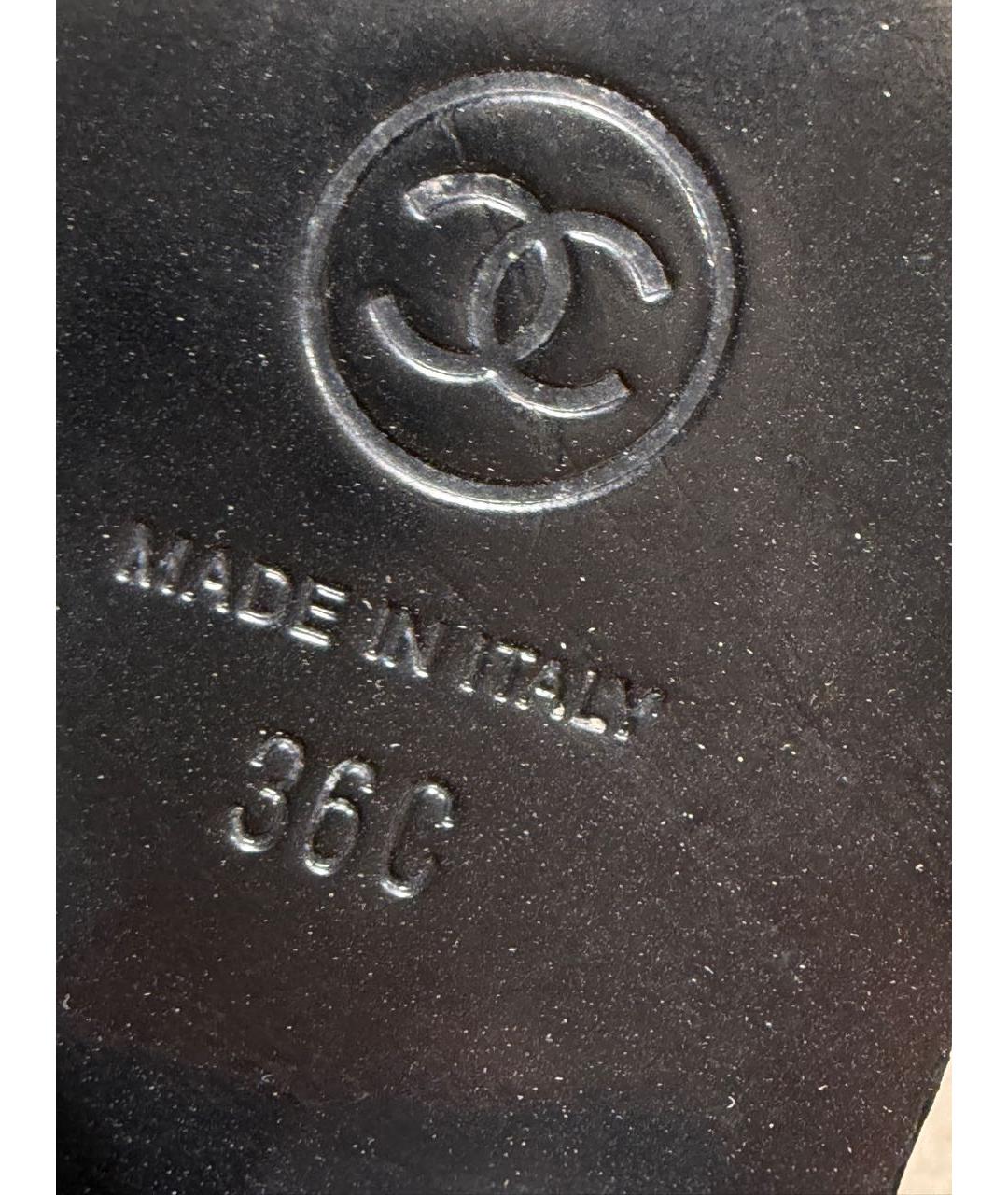 CHANEL Бордовые сапоги из лакированной кожи, фото 6