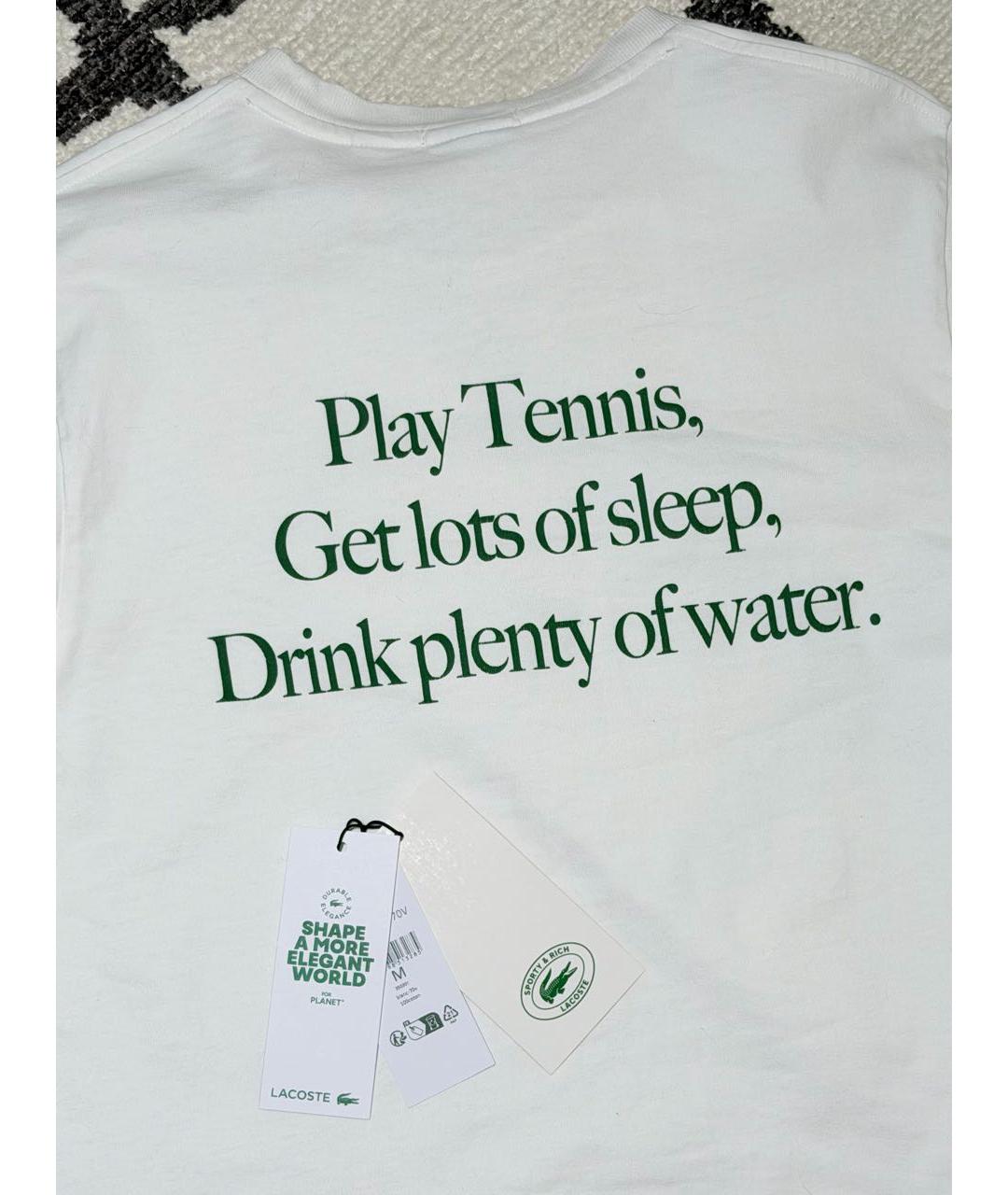 SPORTY AND RICH Белая хлопковая футболка, фото 6