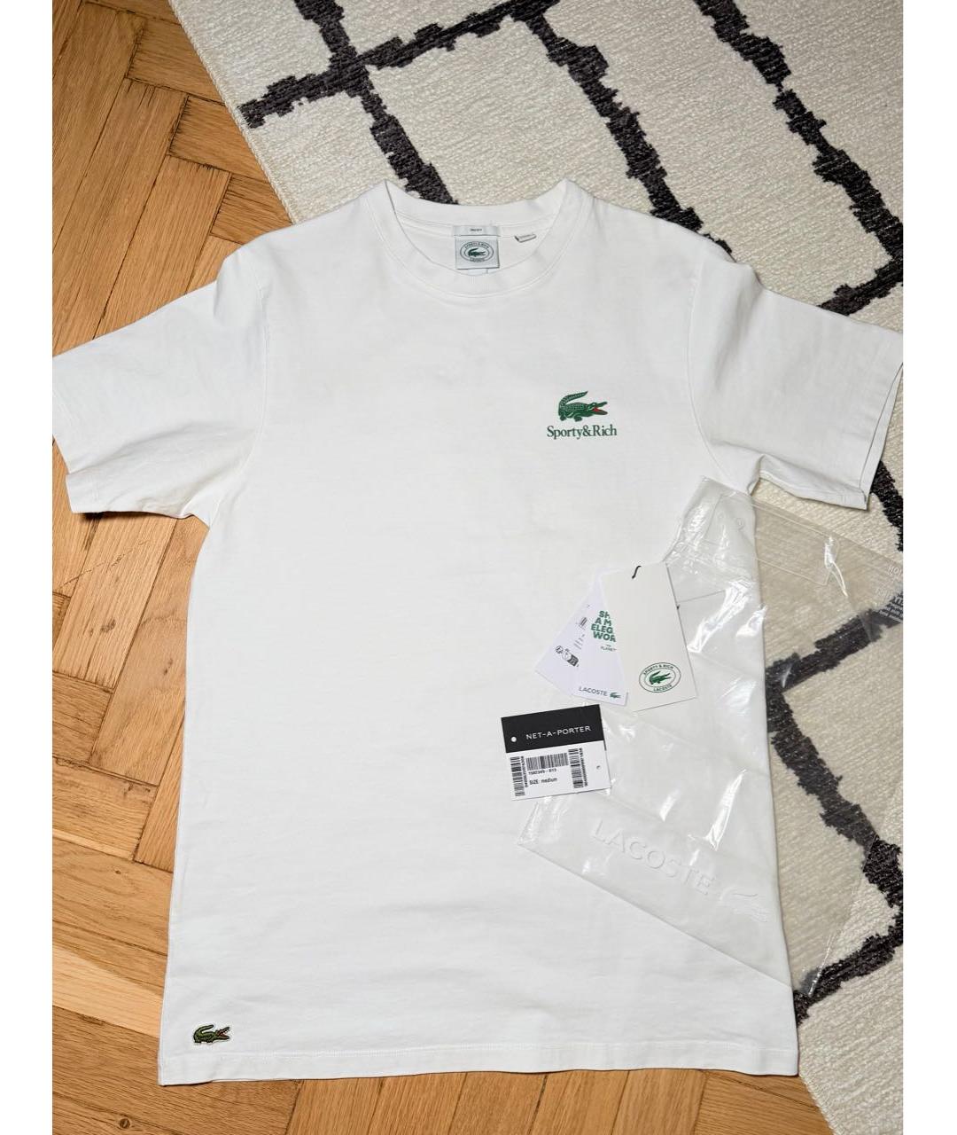 SPORTY AND RICH Белая хлопковая футболка, фото 5
