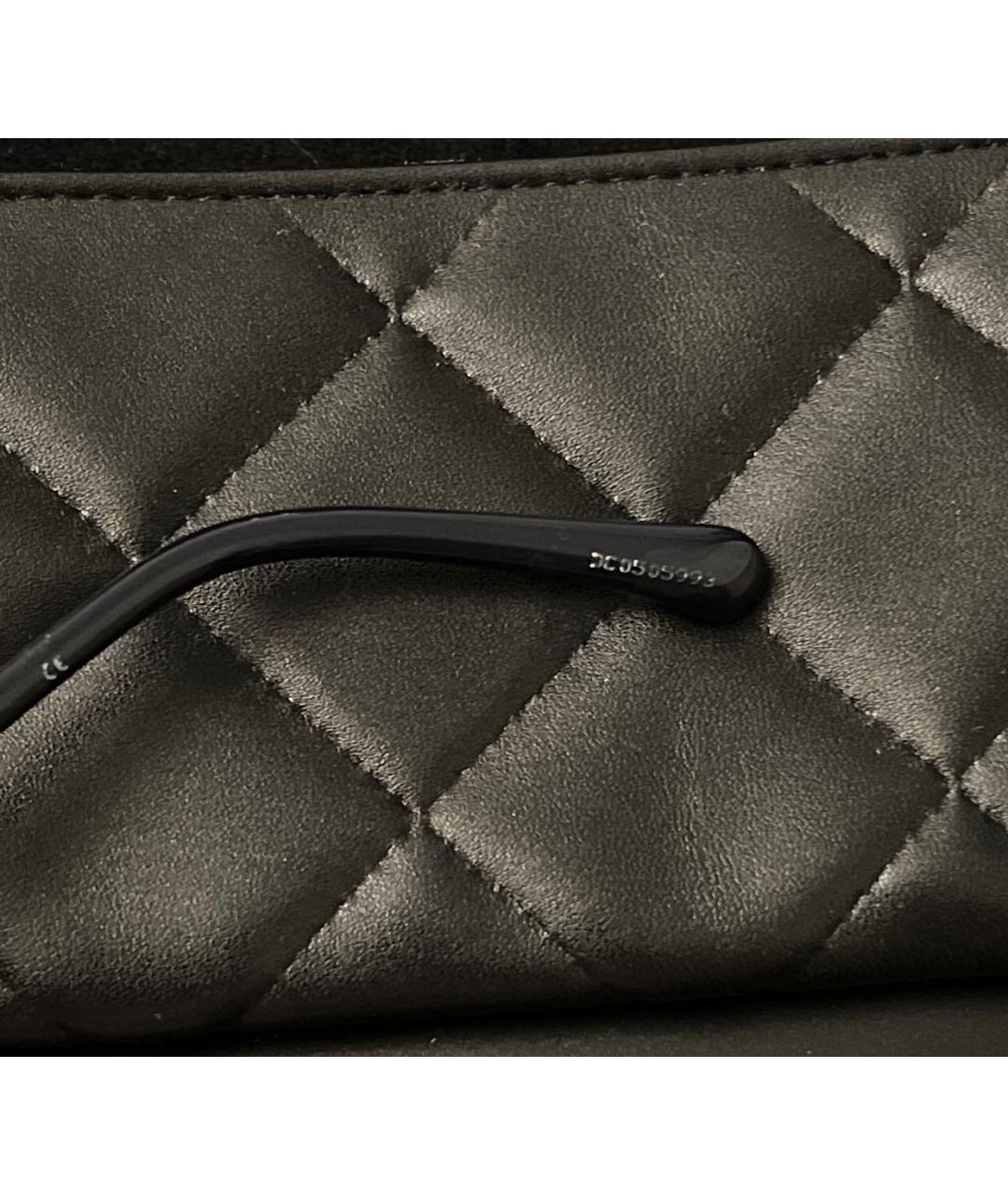 CHANEL Антрацитовые металлические солнцезащитные очки, фото 7