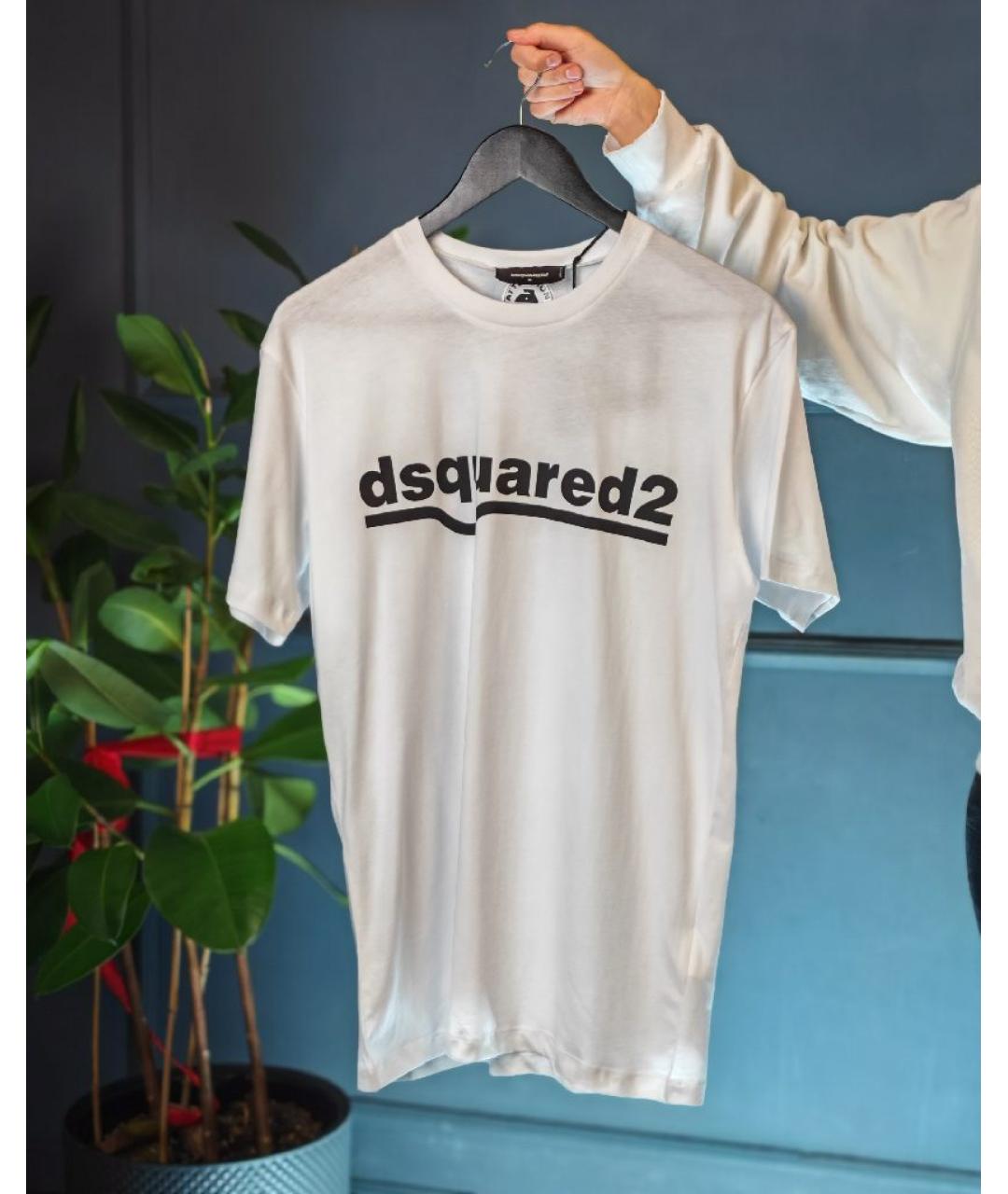 DSQUARED2 Белая хлопковая футболка, фото 3