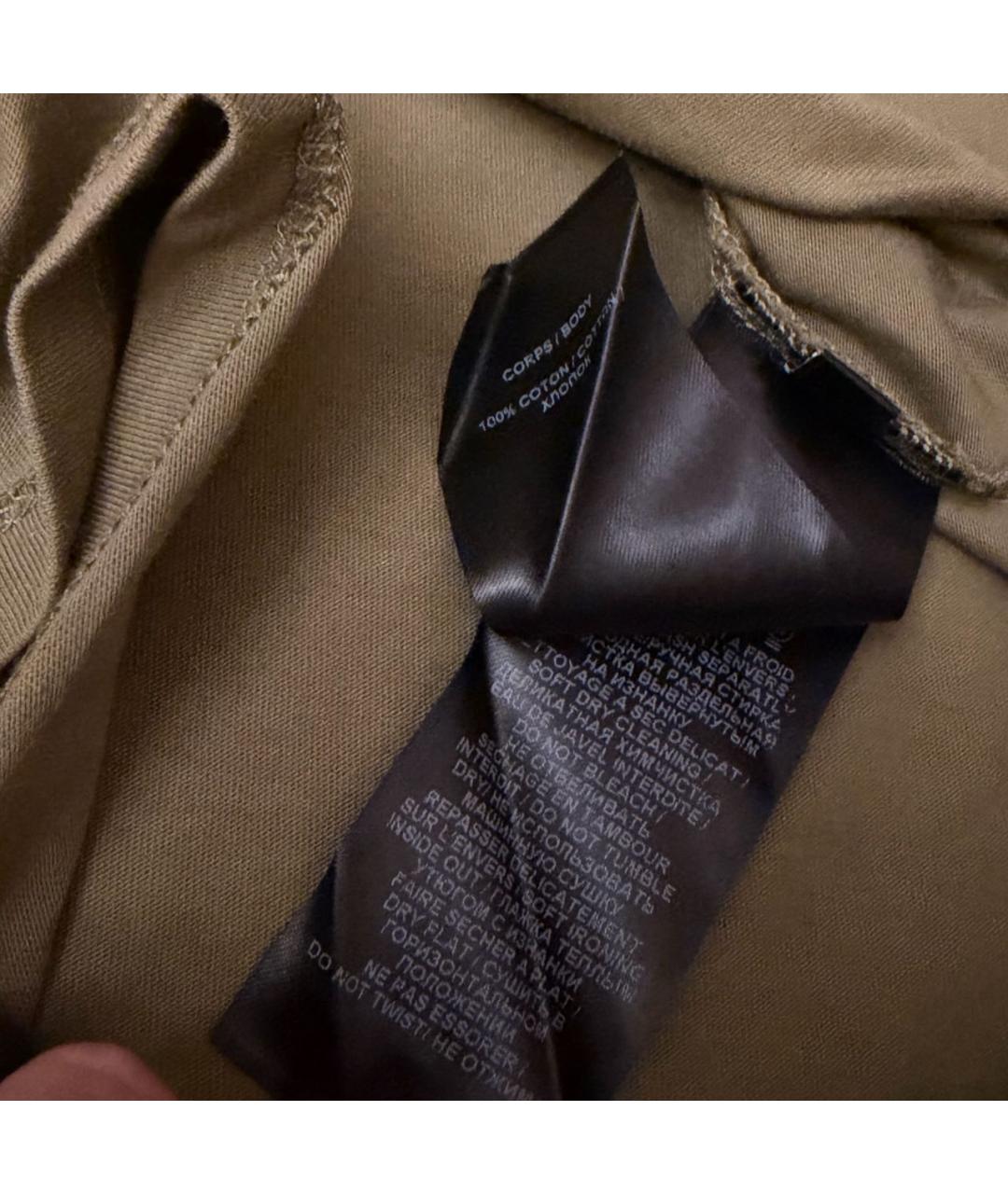 BALMAIN Хаки хлопковая футболка, фото 6