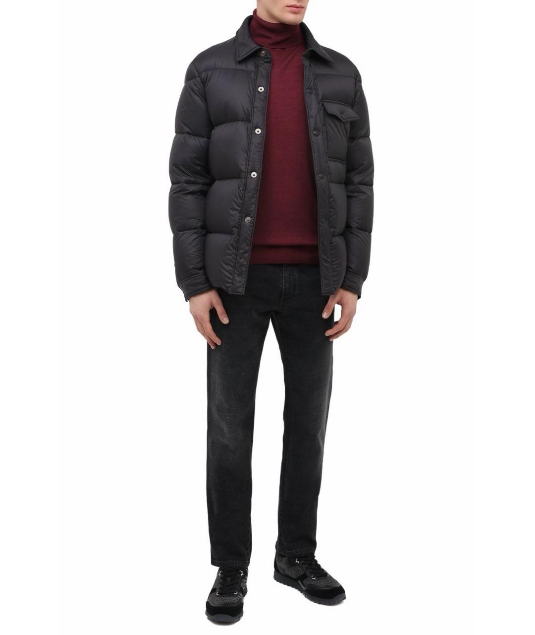 JIMMY CHOO Черные кожаные низкие кроссовки / кеды, фото 5