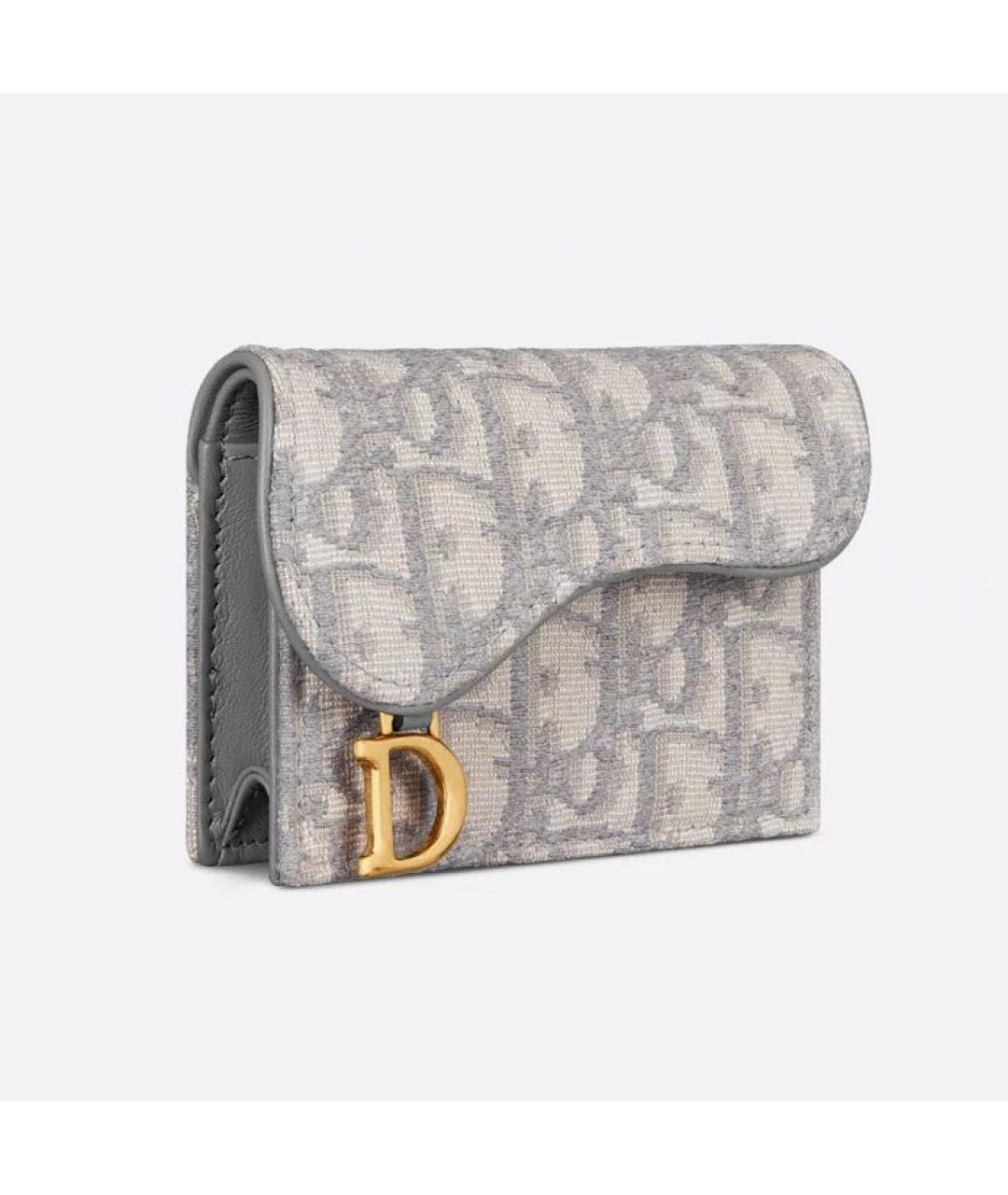CHRISTIAN DIOR Серый кардхолдер, фото 2