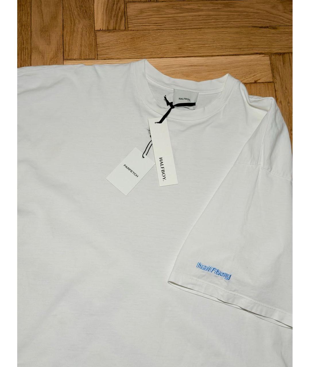 HALFBOY Белая хлопковая футболка, фото 3