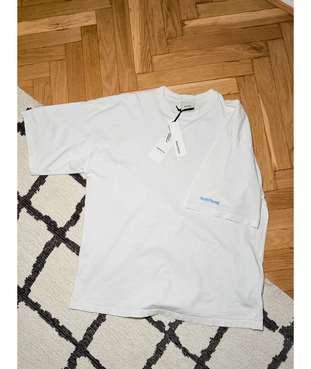 HALFBOY Белая хлопковая футболка, фото 6