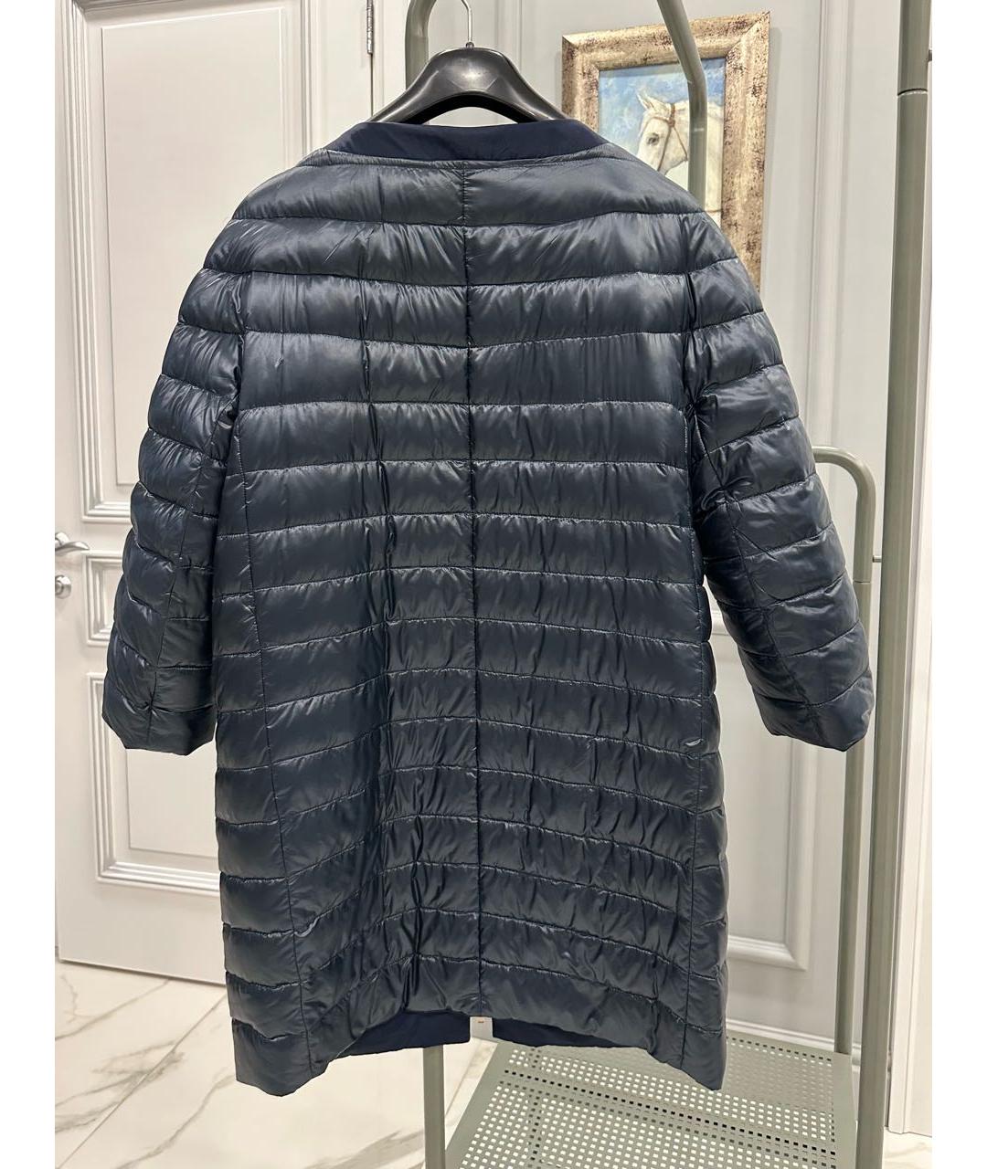HERNO Темно-синяя полиамидовая куртка, фото 2