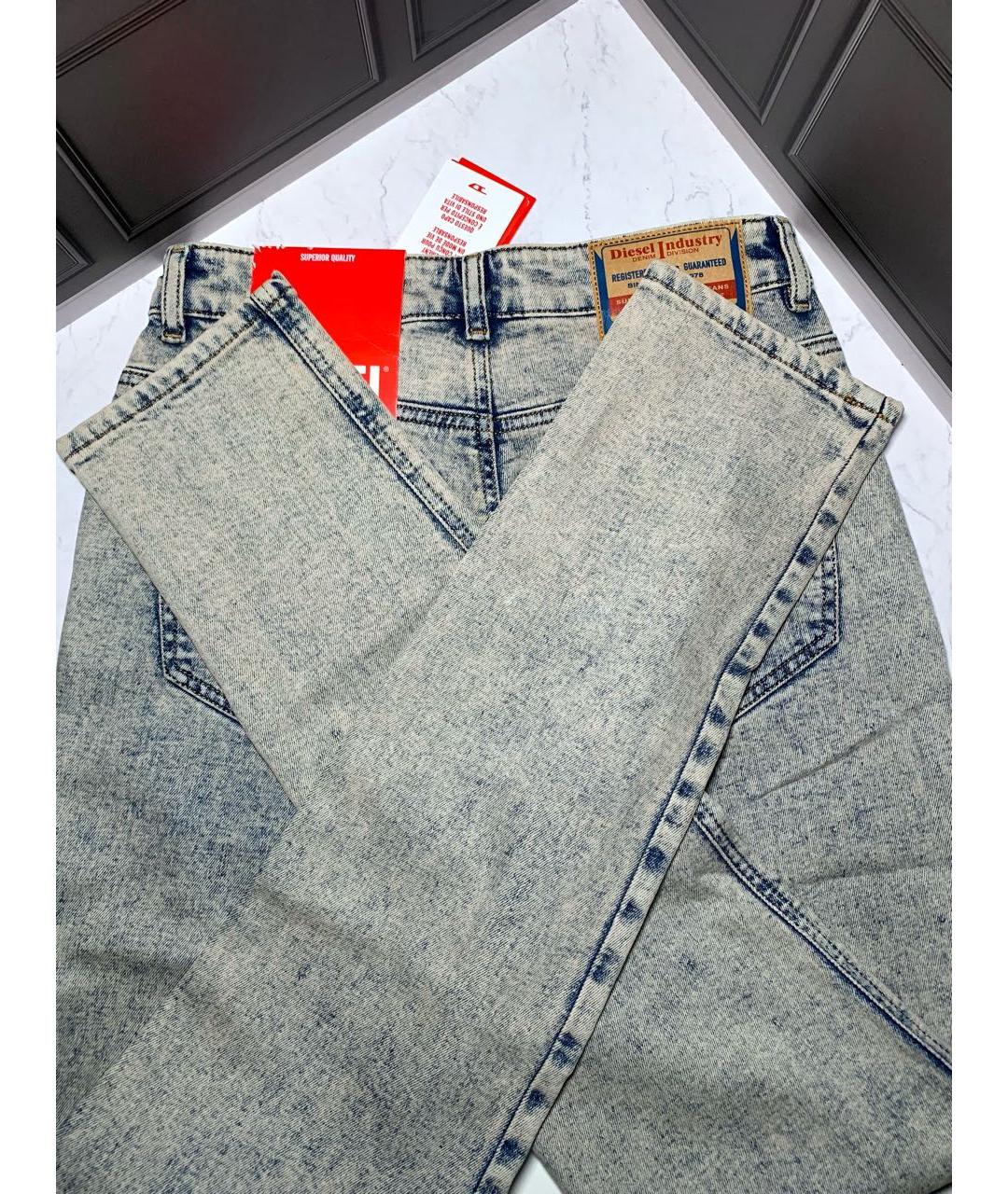 DIESEL Хлопко-эластановые прямые джинсы, фото 5