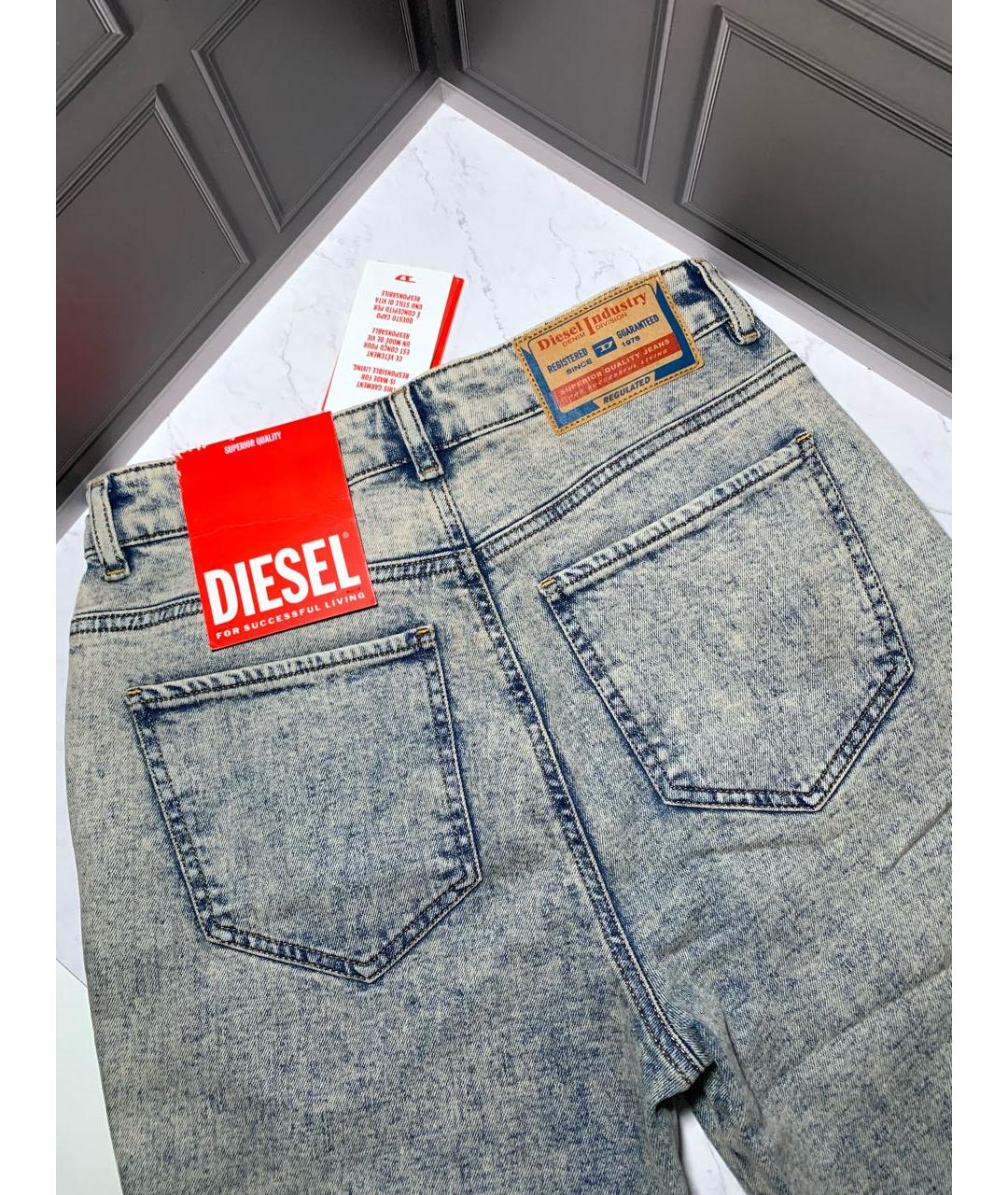 DIESEL Хлопко-эластановые прямые джинсы, фото 4