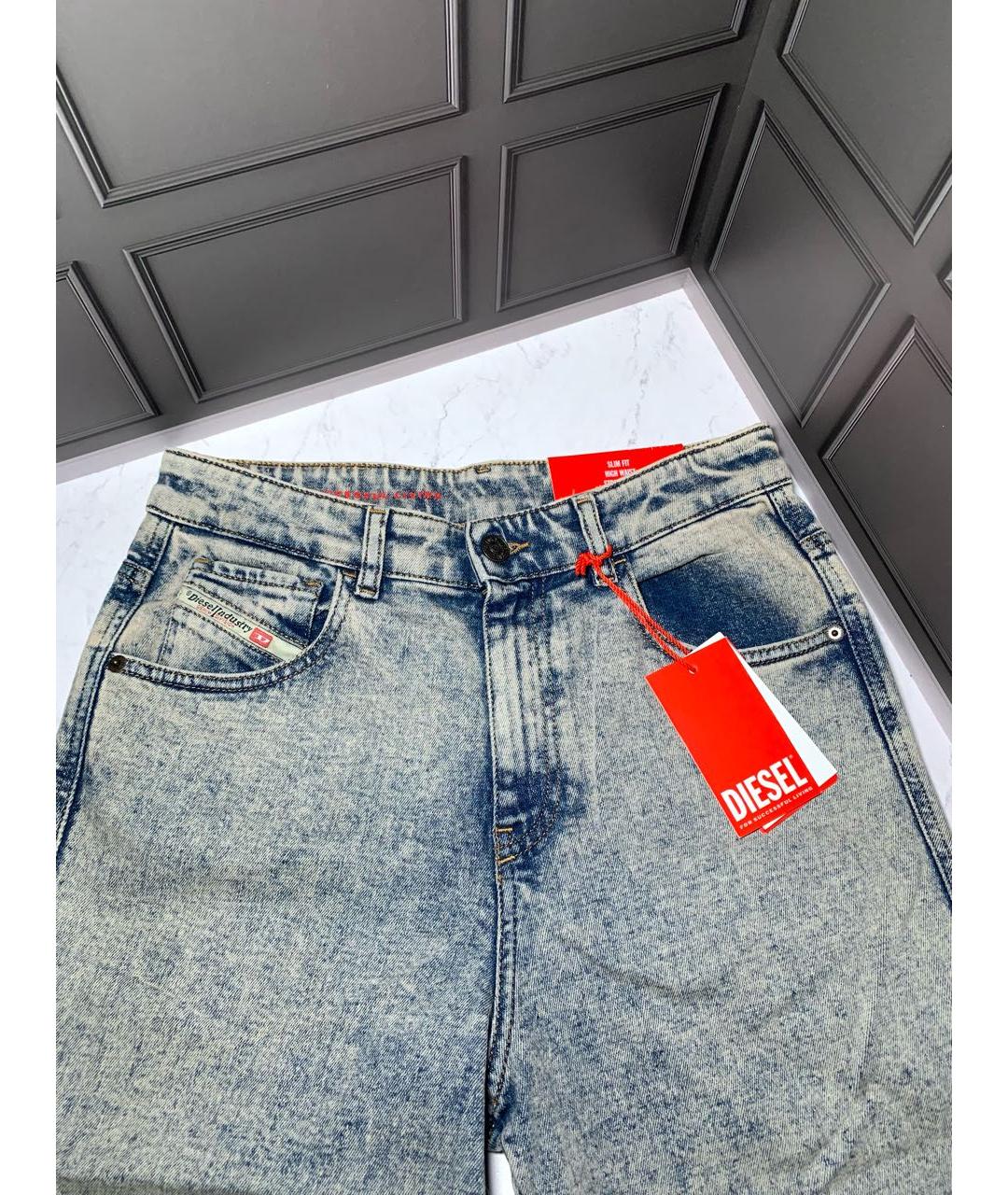 DIESEL Хлопко-эластановые прямые джинсы, фото 3