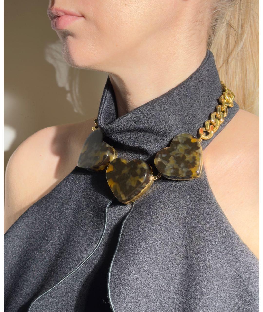 STELLA MCCARTNEY Золотое металлическое колье, фото 5