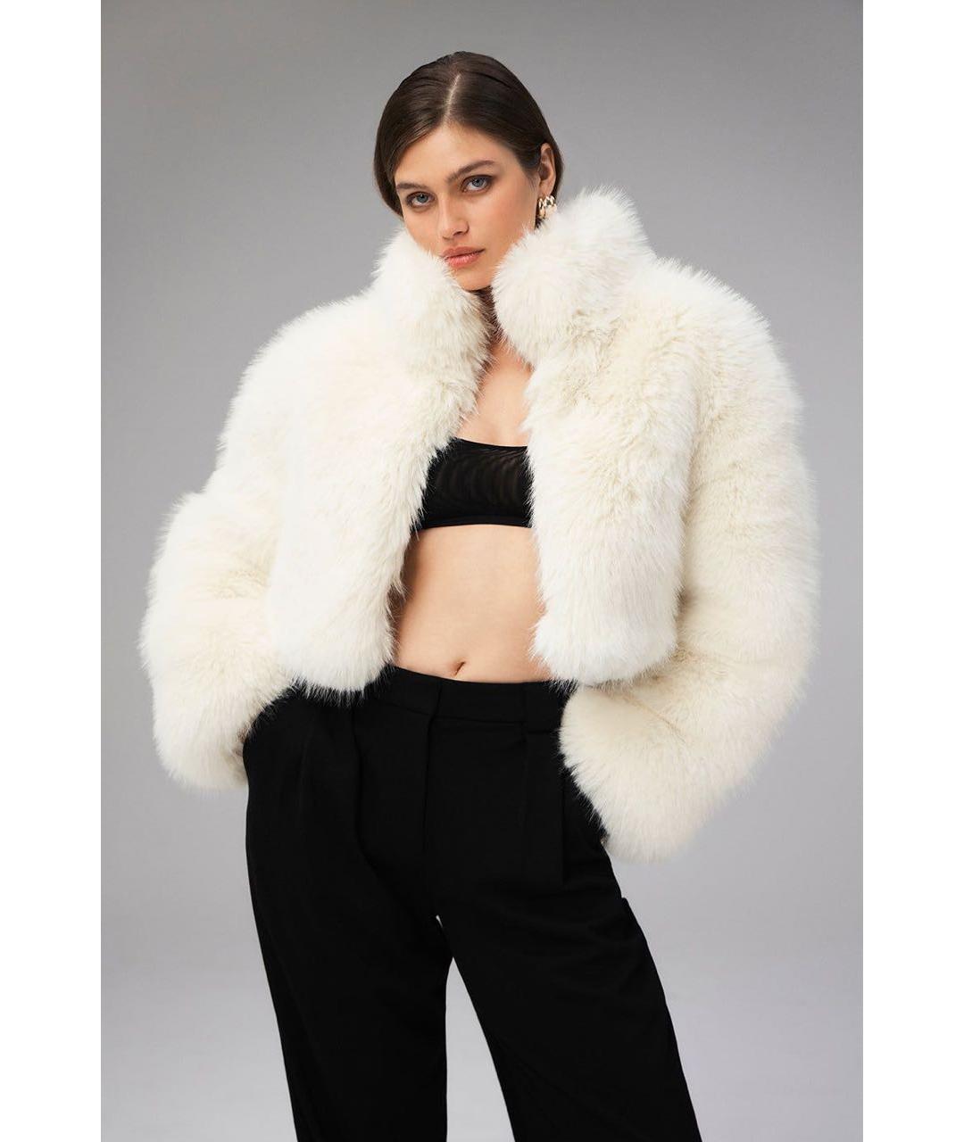 ALO YOGA Белая шуба, фото 4