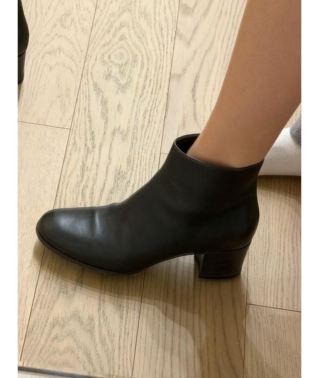 CHANEL Коричневые кожаные ботильоны, фото 6