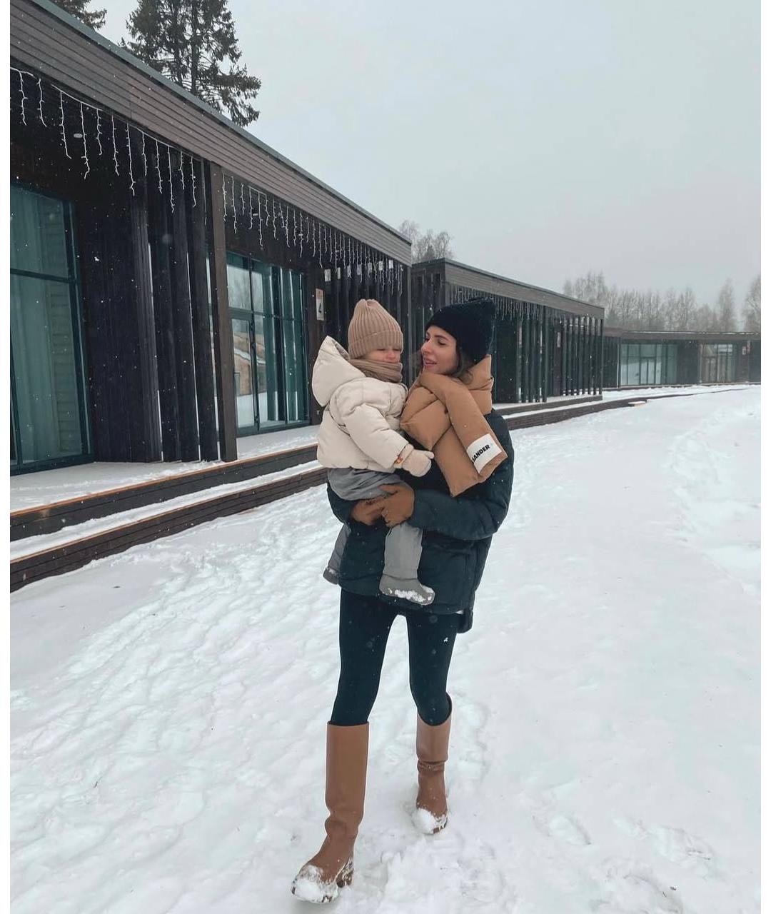 JIL SANDER Бежевый шарф, фото 7