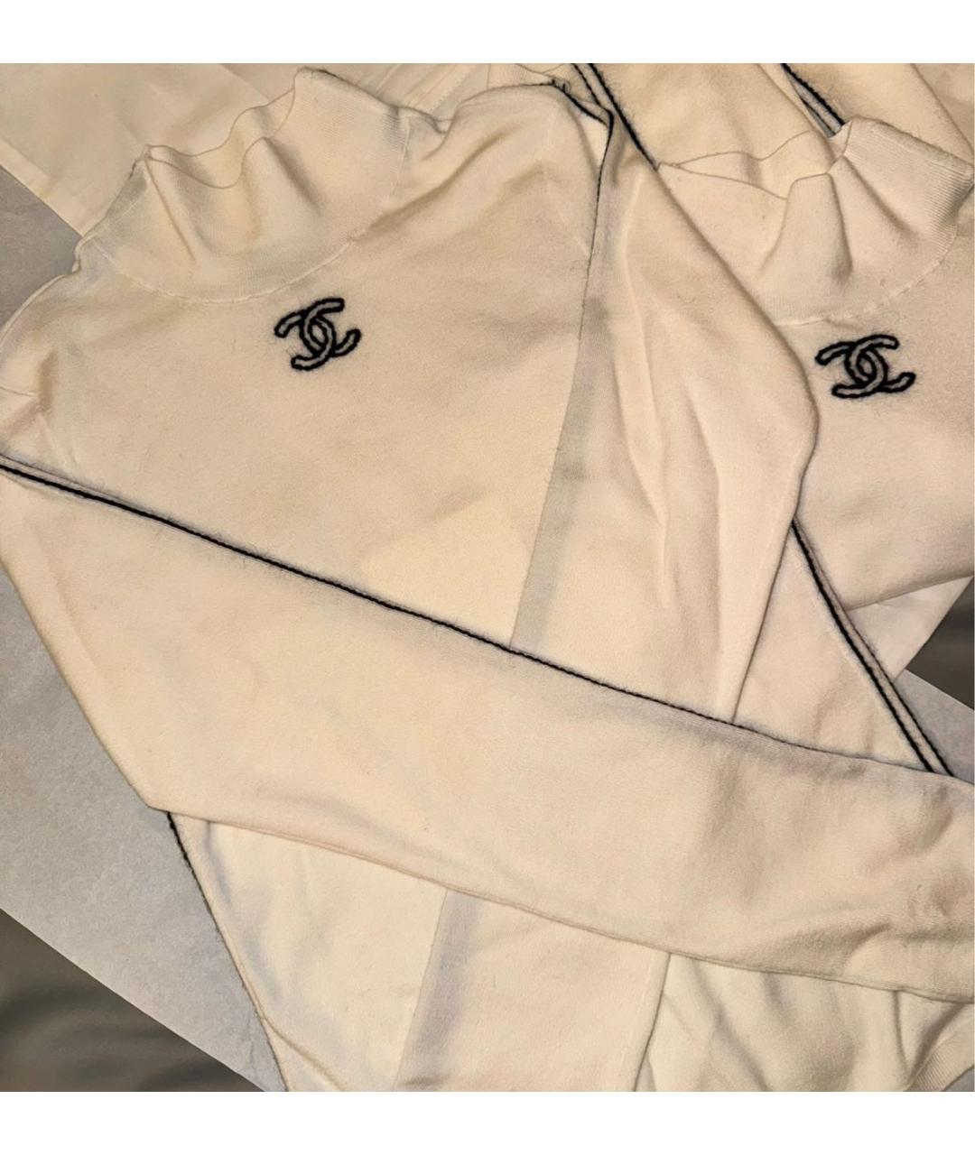 CHANEL Белая водолазка, фото 3