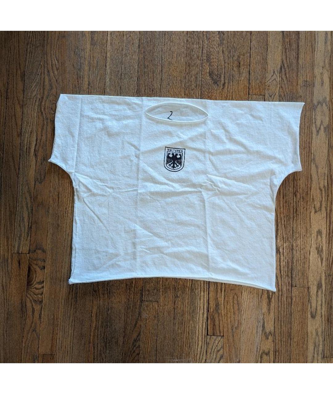 YEEZY Белая хлопковая футболка, фото 8