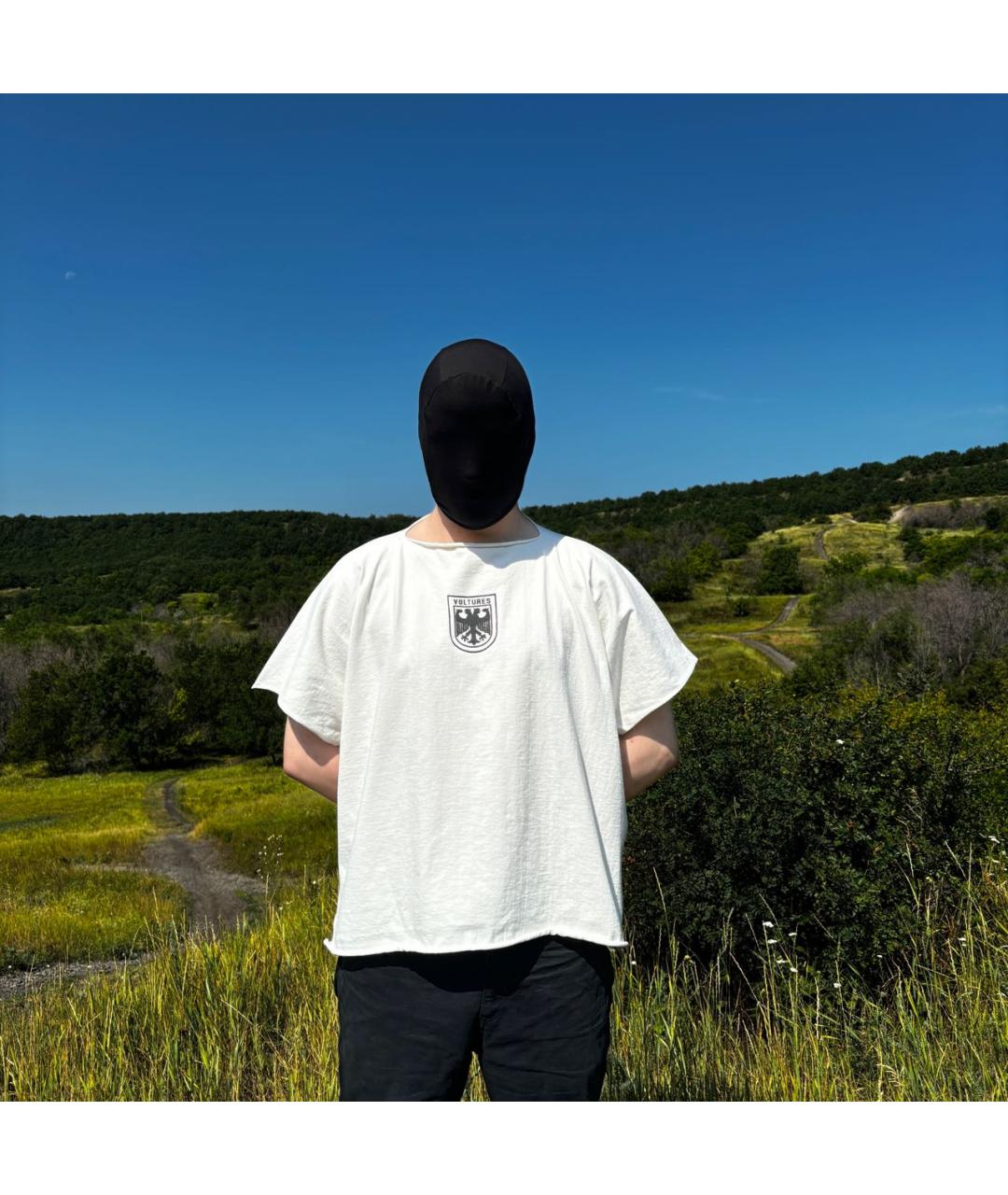 YEEZY Белая хлопковая футболка, фото 6