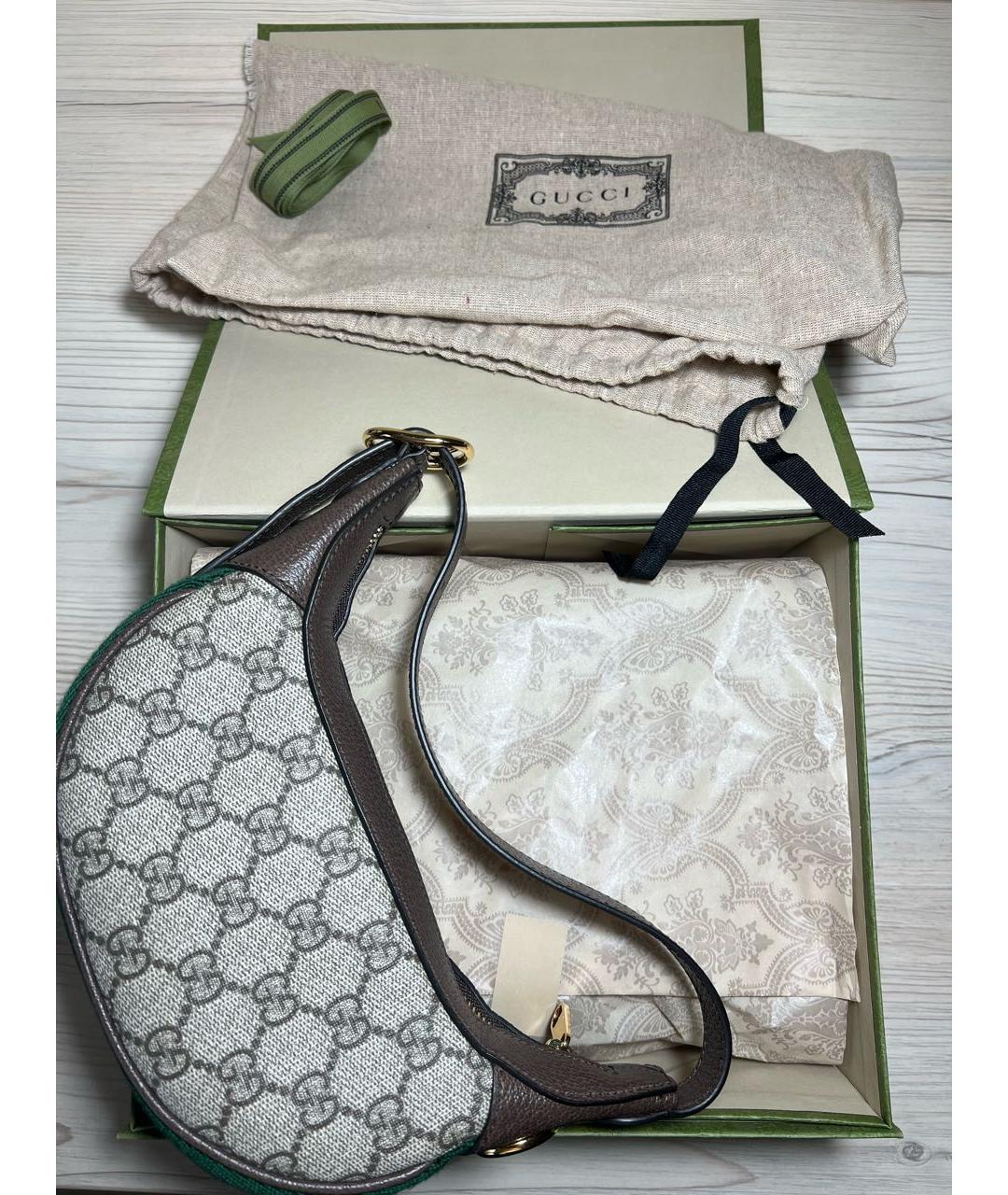 GUCCI Бежевая сумка с короткими ручками, фото 7