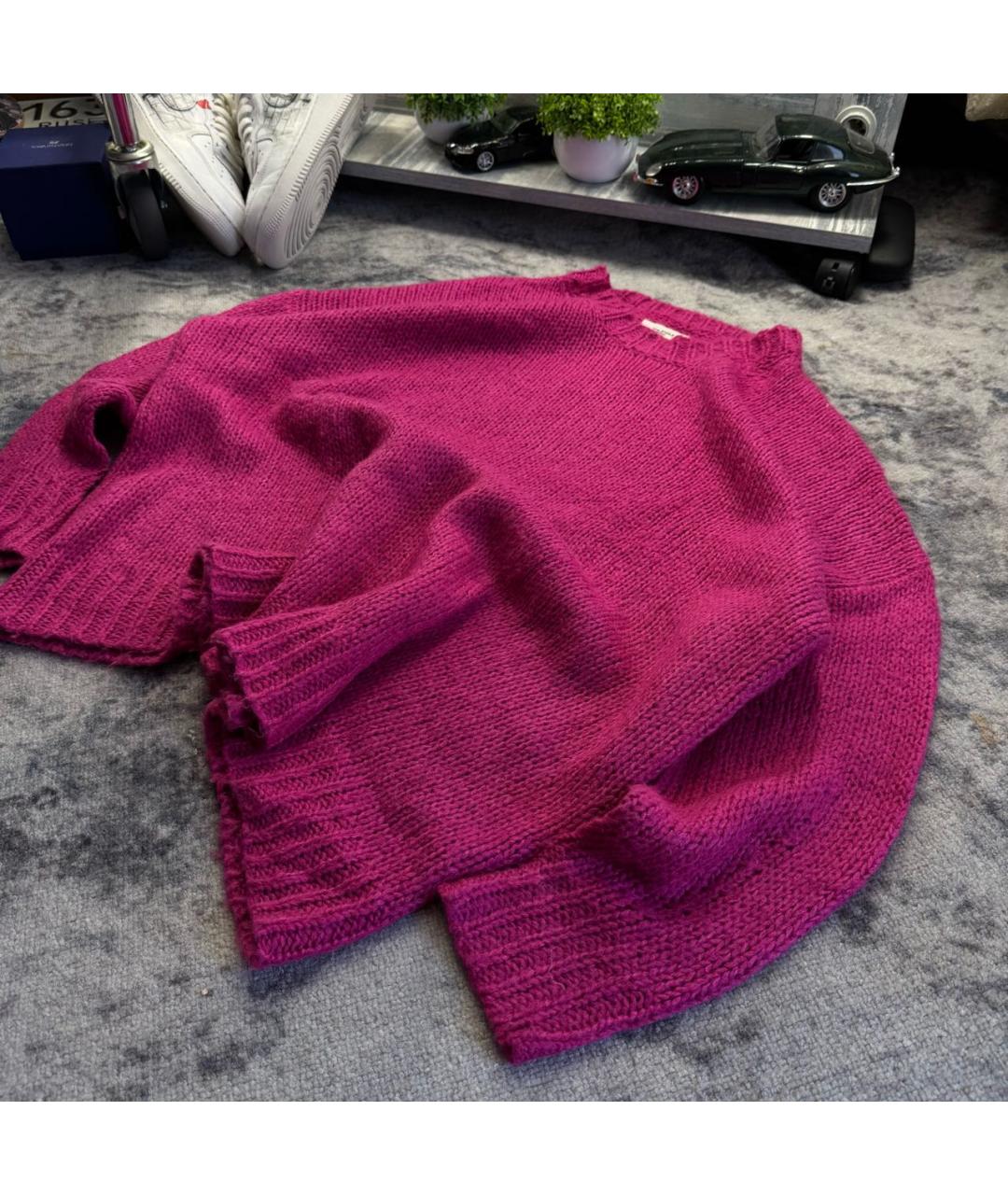 ISABEL MARANT Розовый шерстяной джемпер / свитер, фото 4