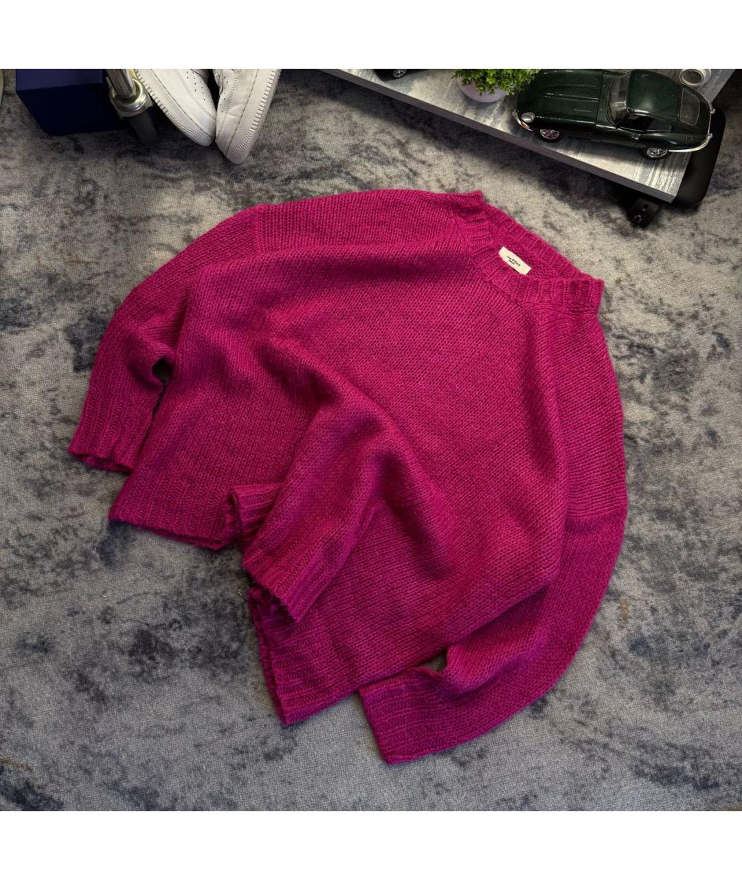 ISABEL MARANT Розовый шерстяной джемпер / свитер, фото 2