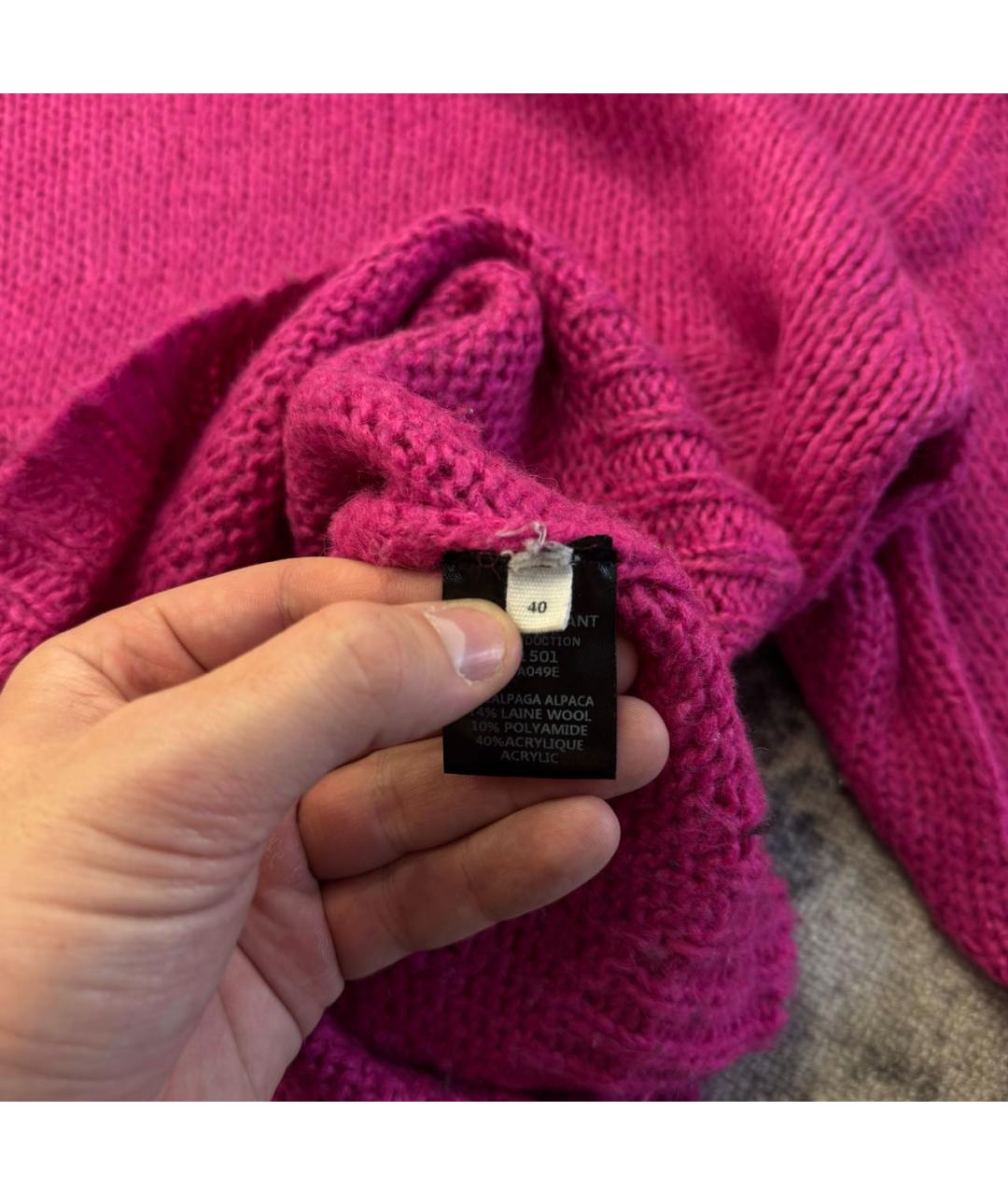 ISABEL MARANT Розовый шерстяной джемпер / свитер, фото 6