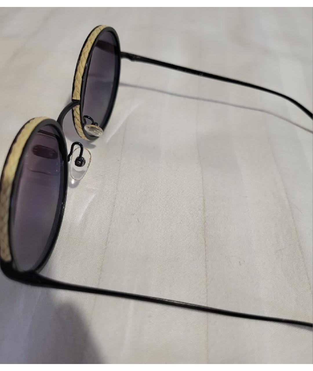 CHANEL Черные металлические солнцезащитные очки, фото 5