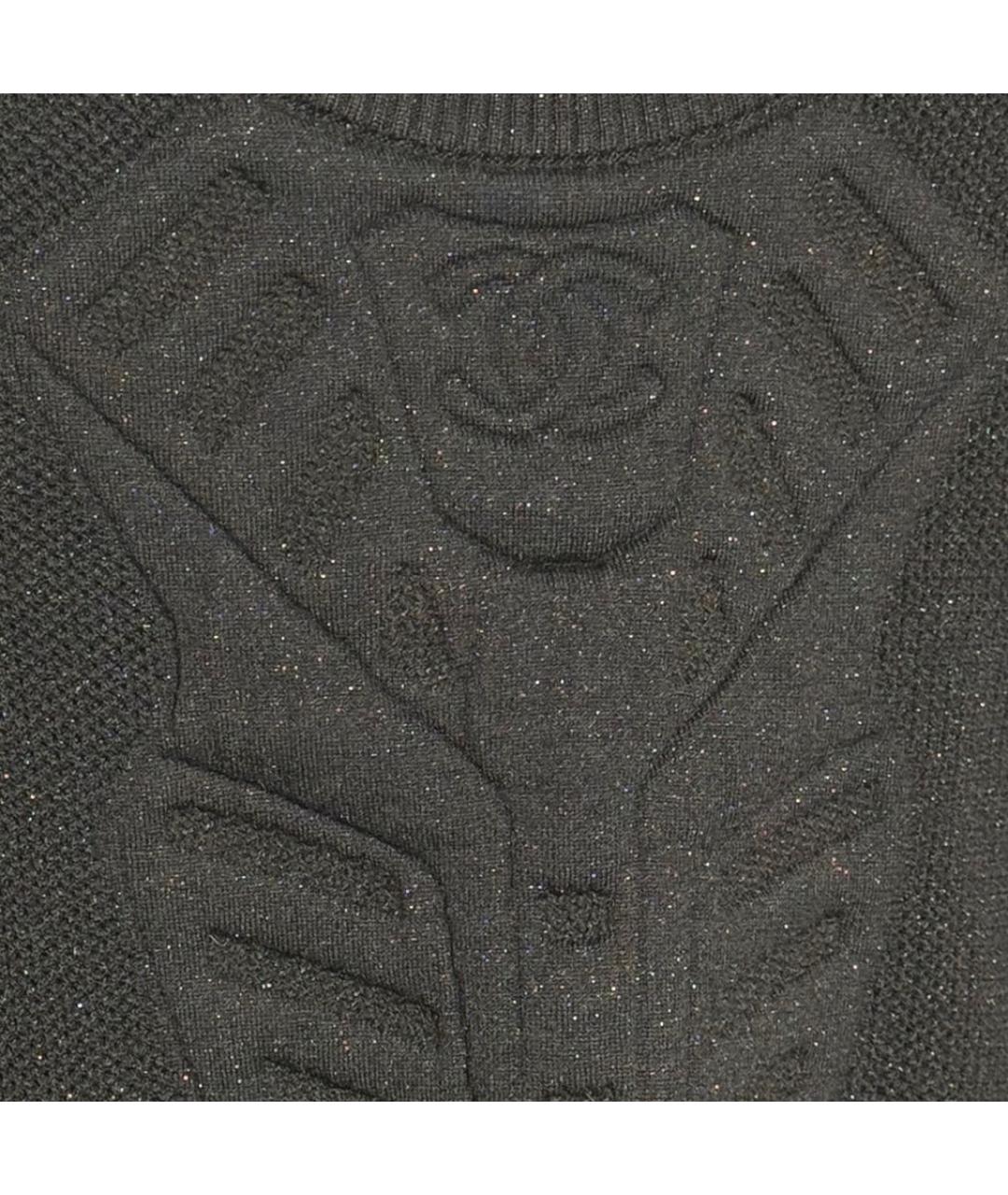 CHANEL Черный шерстяной джемпер / свитер, фото 6