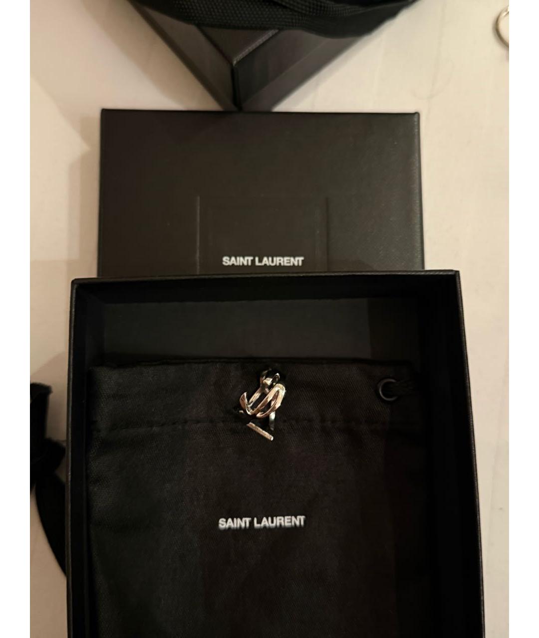 SAINT LAURENT Серебряное латунное кольцо, фото 5
