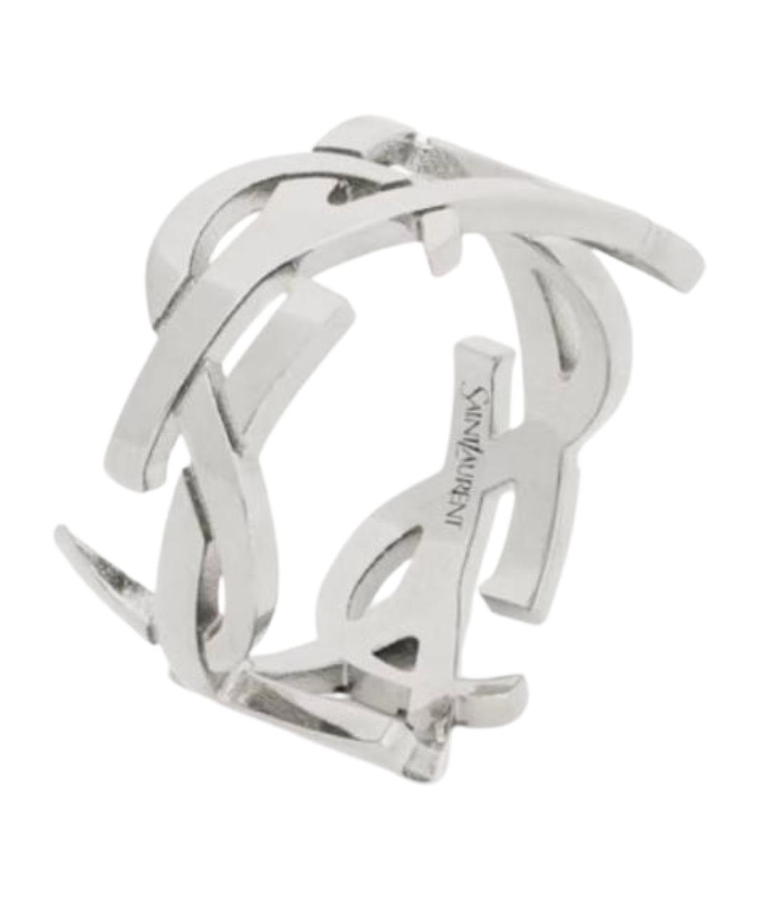 SAINT LAURENT Серебряное латунное кольцо, фото 1