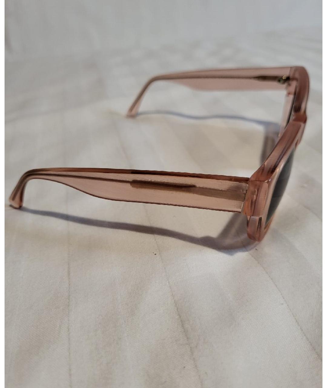 ACNE STUDIOS Розовые пластиковые солнцезащитные очки, фото 2