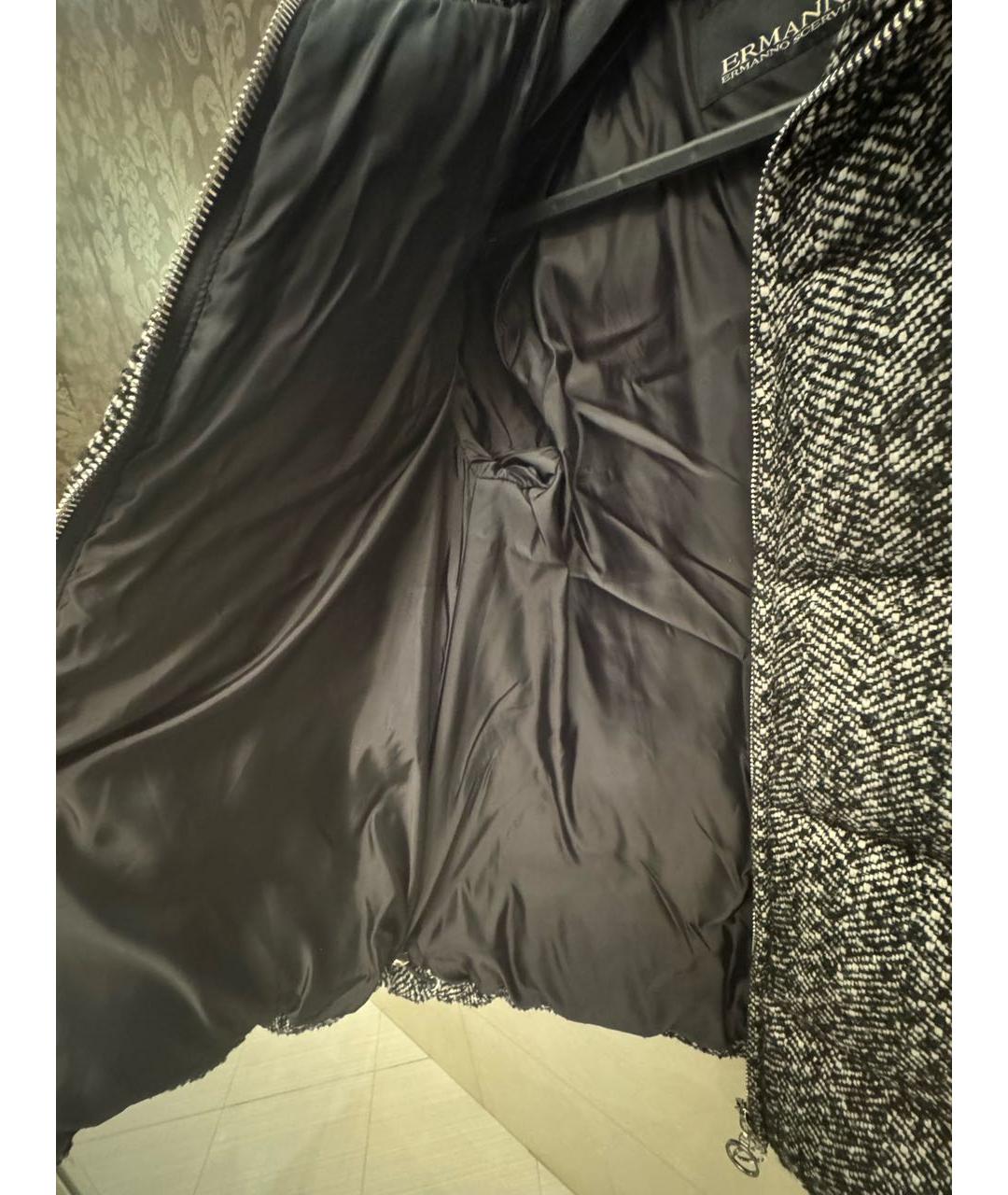 ERMANNO SCERVINO Серый твидовый пуховик, фото 7