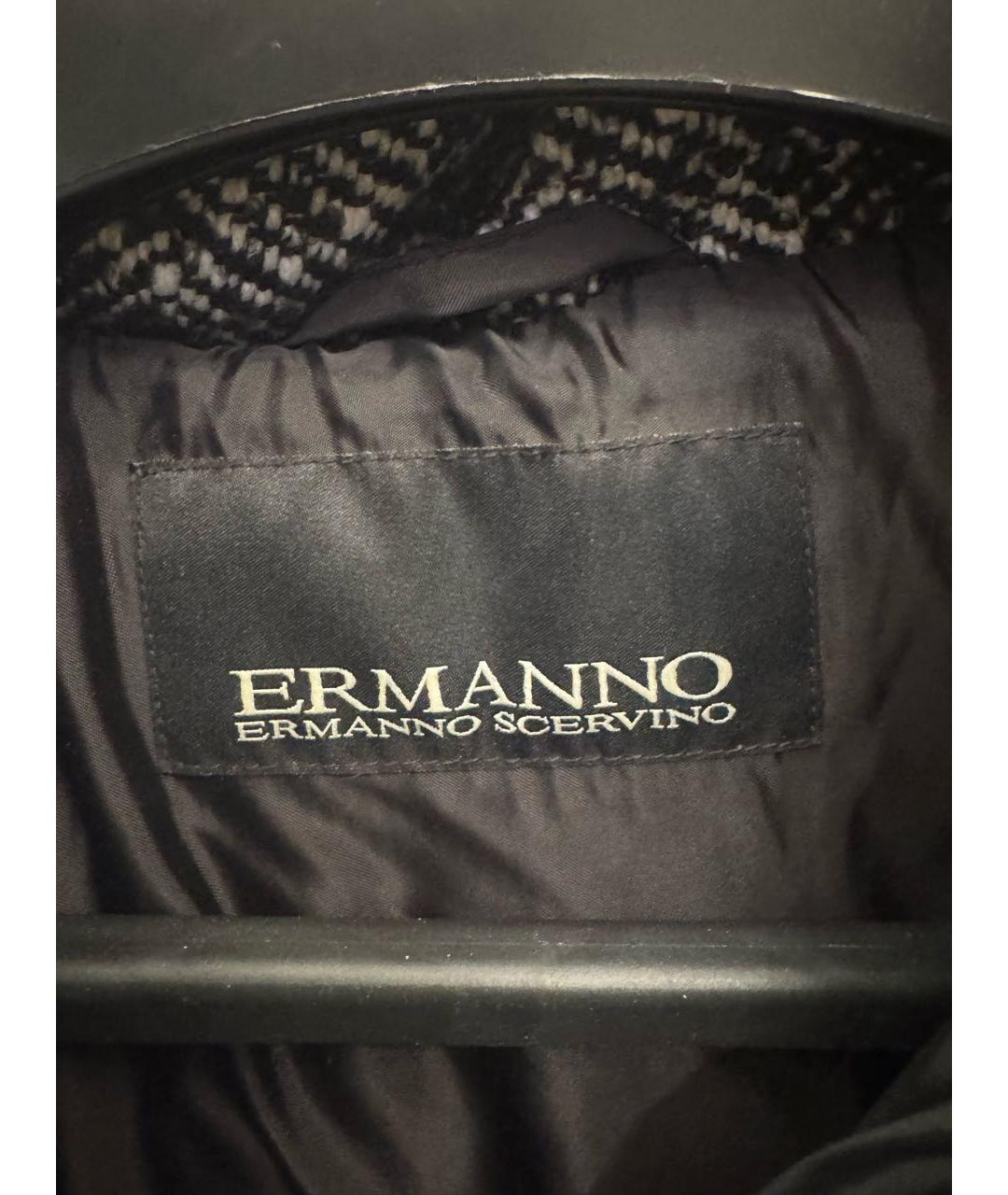 ERMANNO SCERVINO Серый твидовый пуховик, фото 6