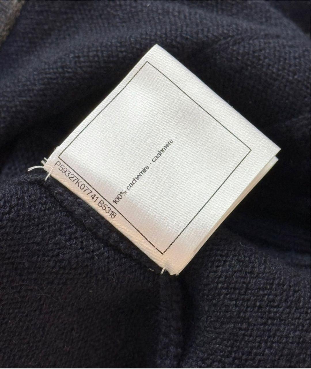 CHANEL Темно-синяя кашемировая юбка мини, фото 8