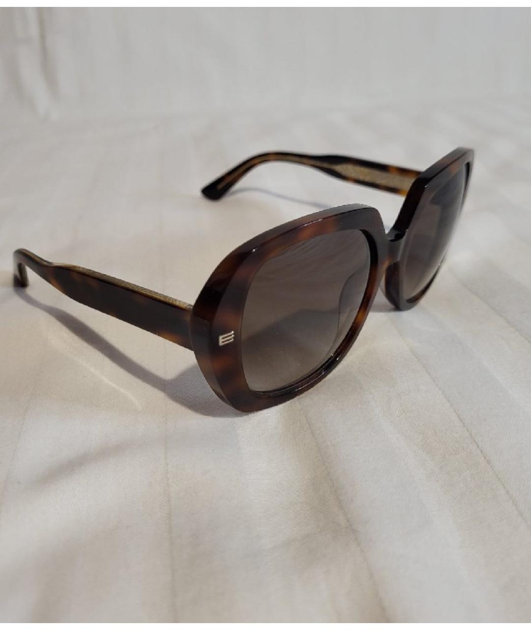 ETRO Коричневые пластиковые солнцезащитные очки, фото 7