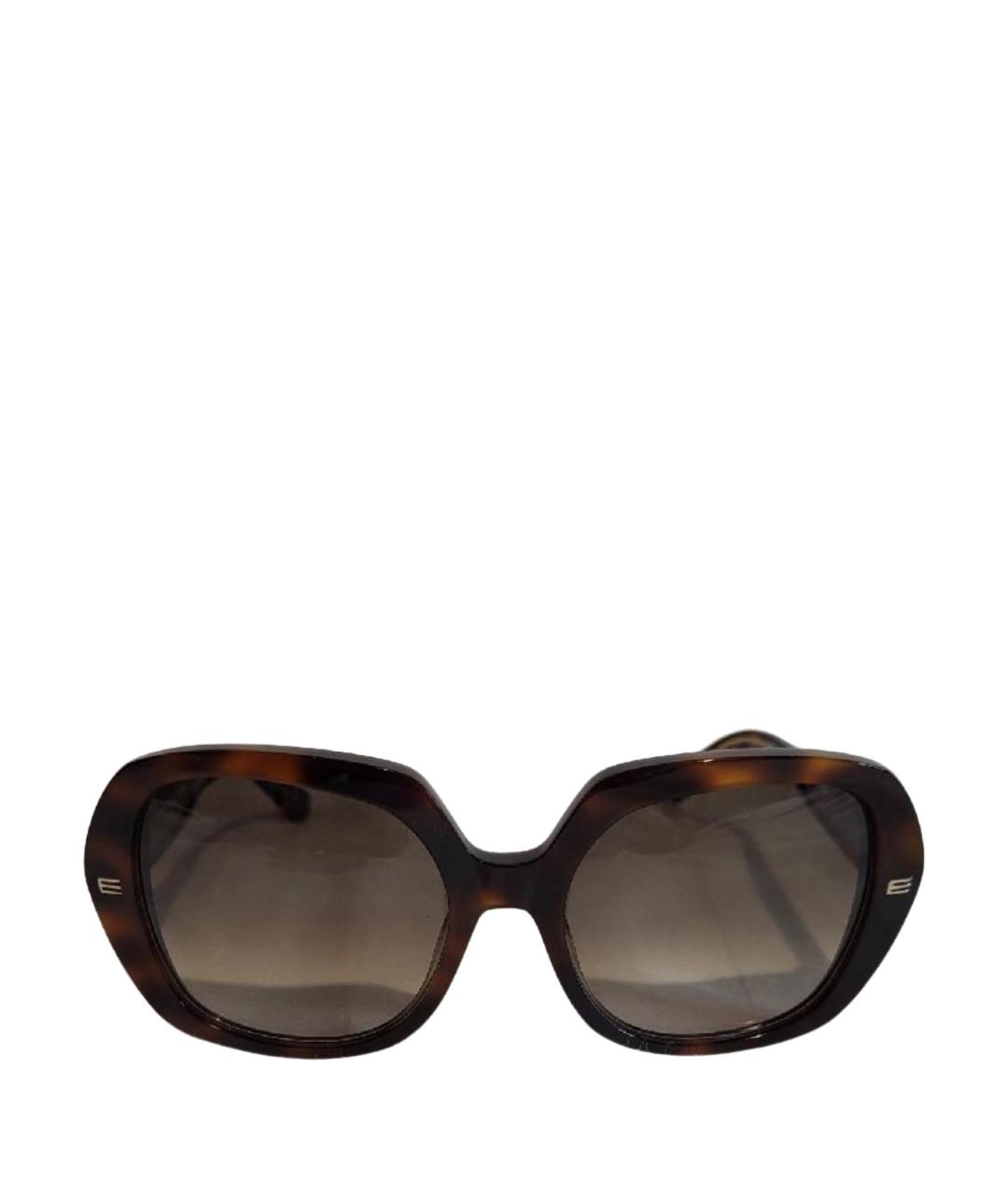 ETRO Коричневые пластиковые солнцезащитные очки, фото 1