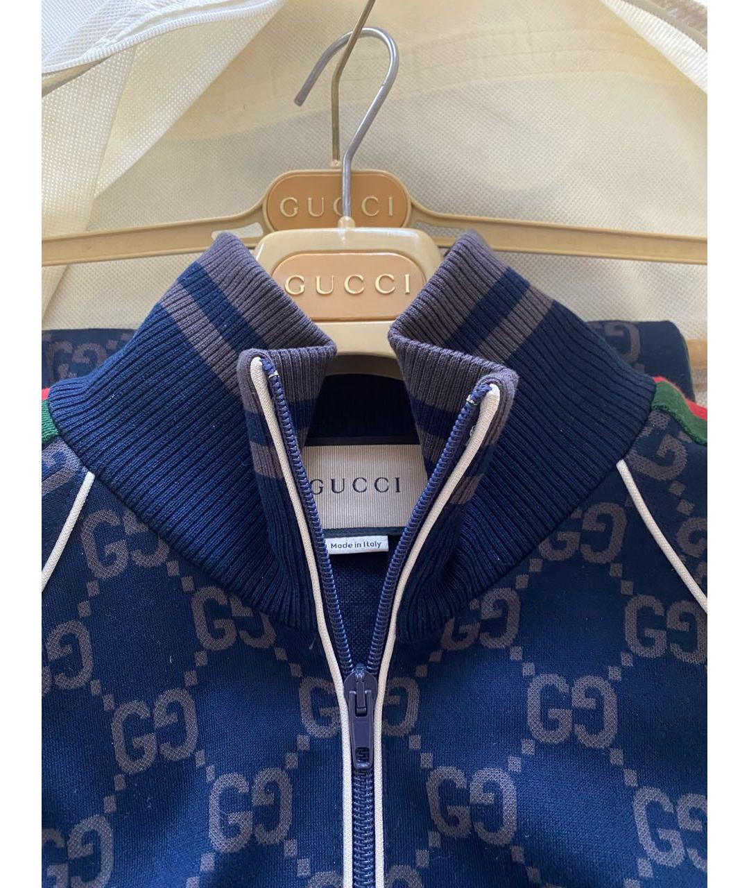 GUCCI Темно-синий повседневный костюм, фото 5