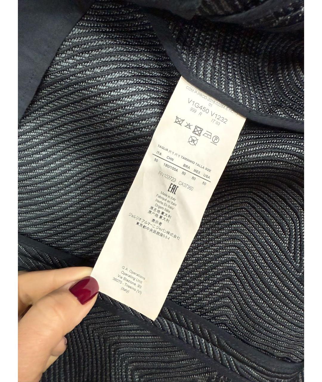 EMPORIO ARMANI Антрацитовый шелковый пиджак, фото 7