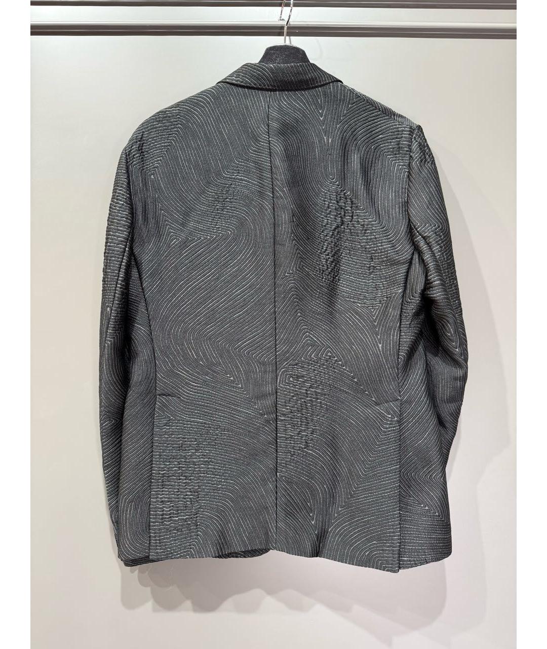 EMPORIO ARMANI Антрацитовый шелковый пиджак, фото 2